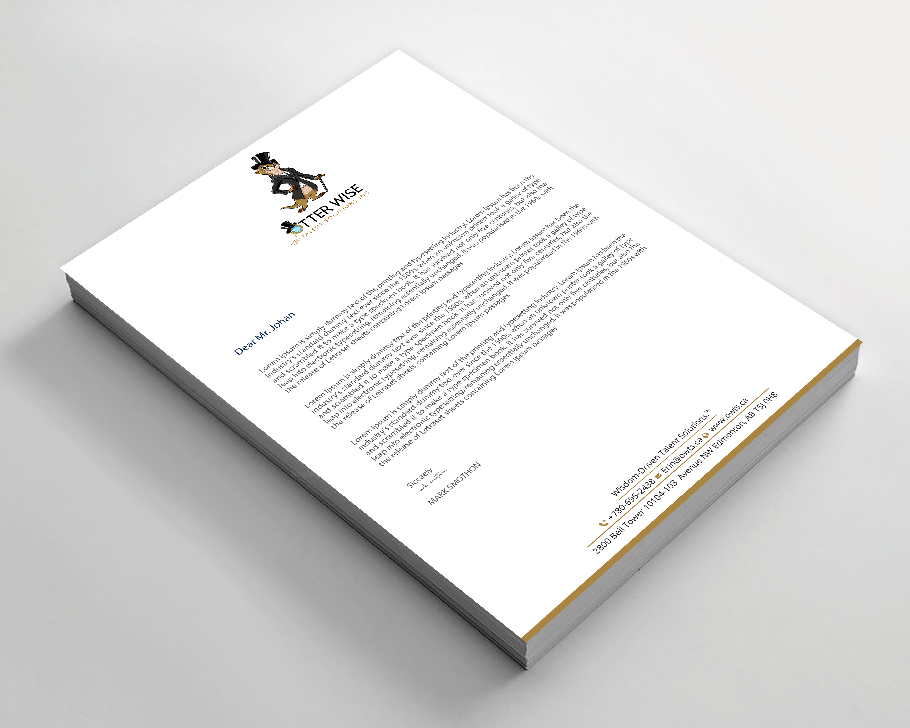 Letterhead Design by Expert Bappy for this project | Design #34736351
