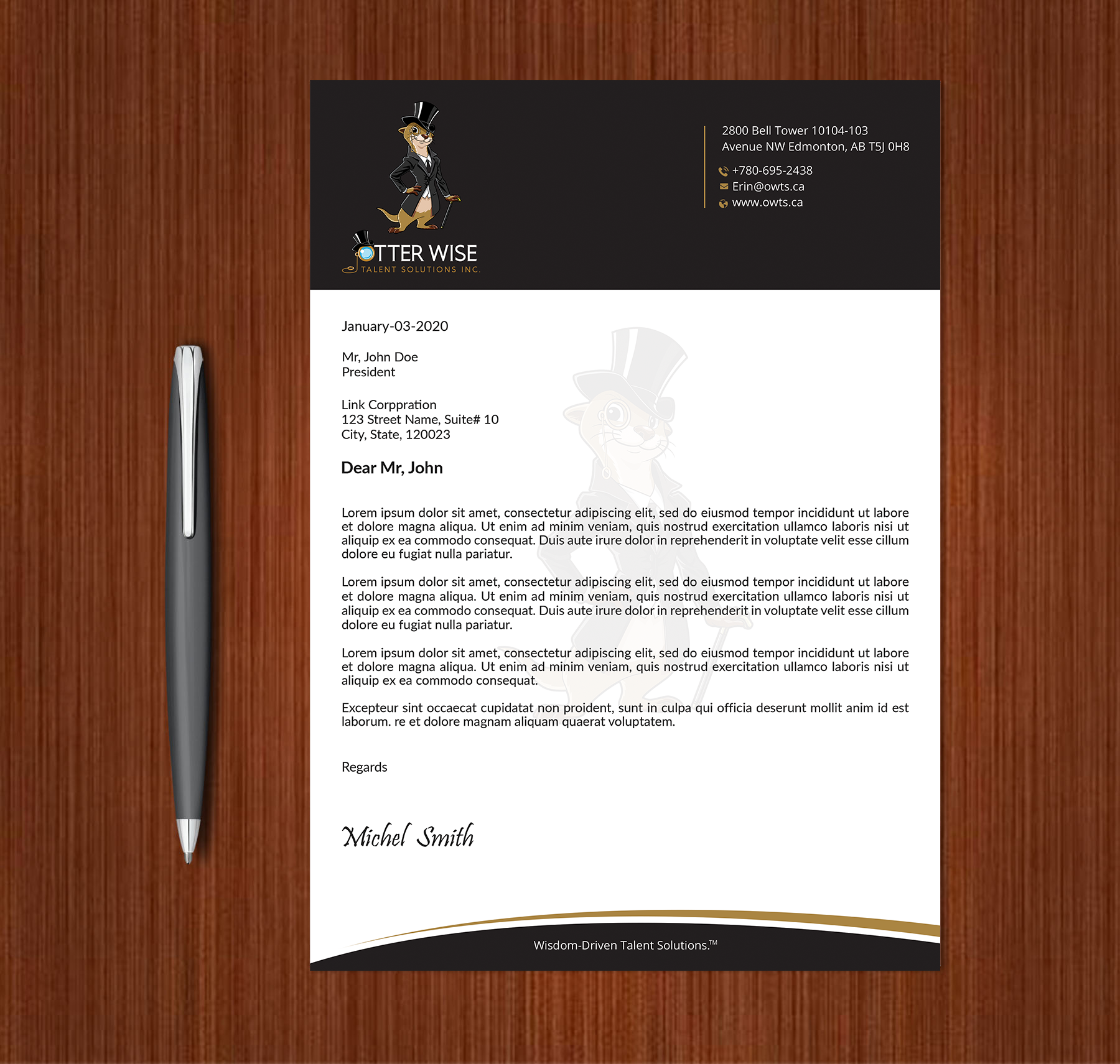 Letterhead Design by Expert Bappy for this project | Design #34739734