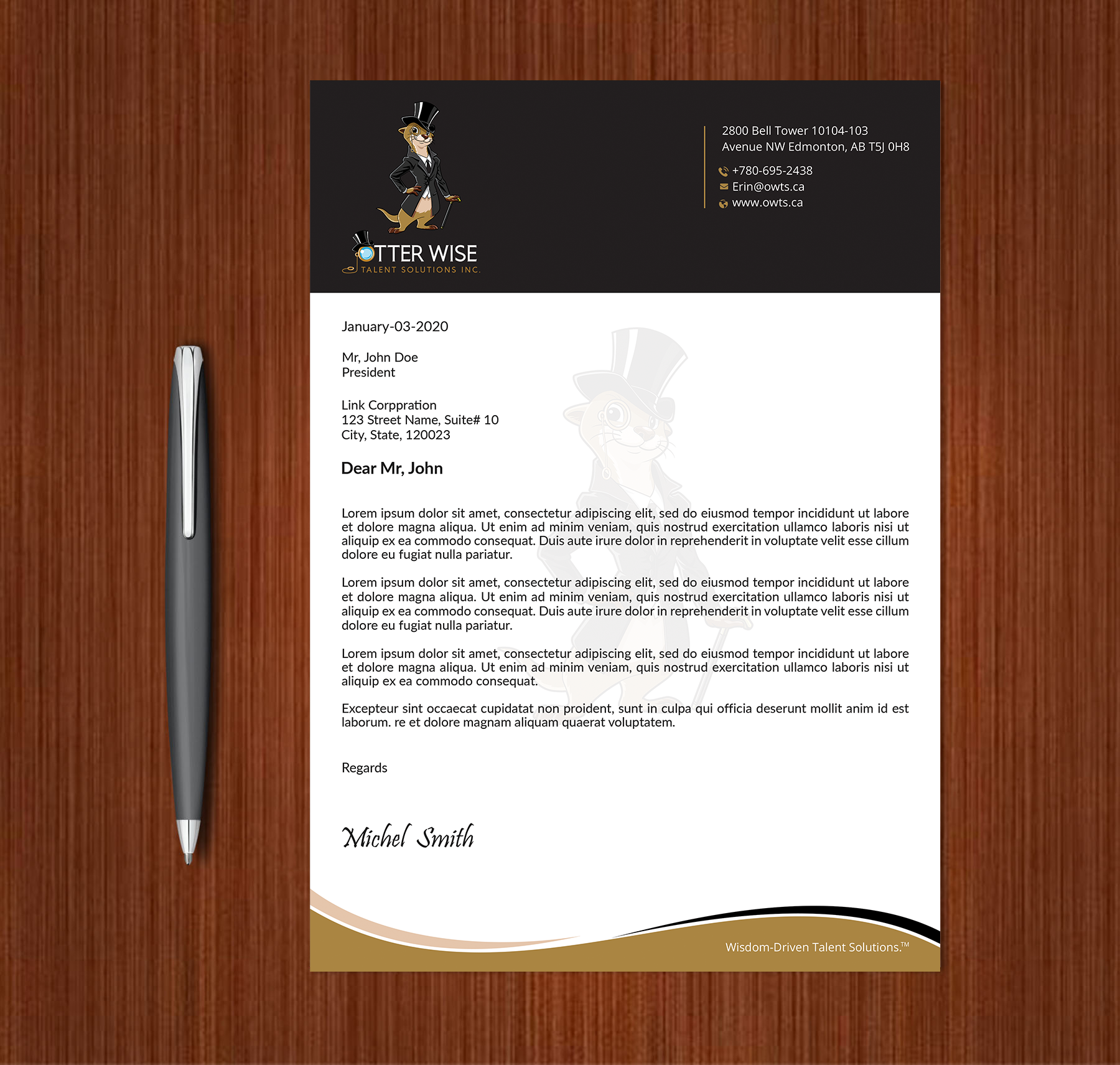 Letterhead Design by Expert Bappy for this project | Design #34739879