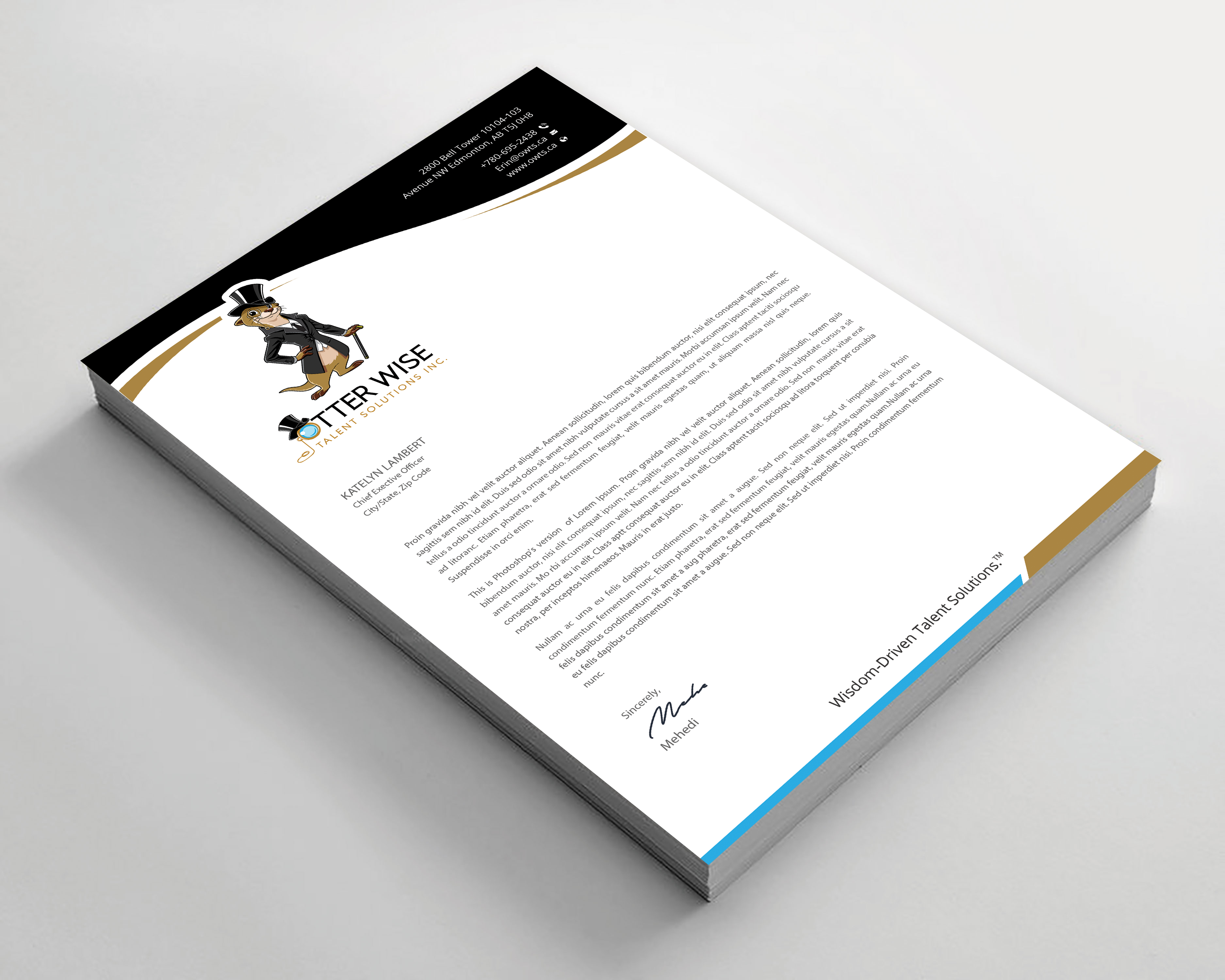 Letterhead Design by Expert Bappy for this project | Design #34763218