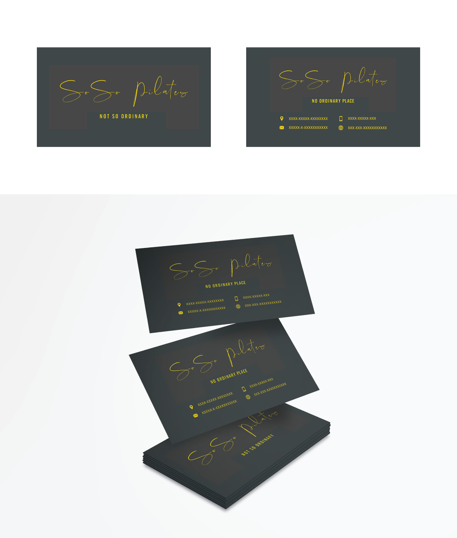 Business Card Design by Digi_Design555 for SoSo Pilates | Design #34741923
