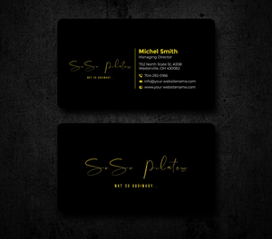 Business Card Design by Graphixpointt for SoSo Pilates | Design: #34738835