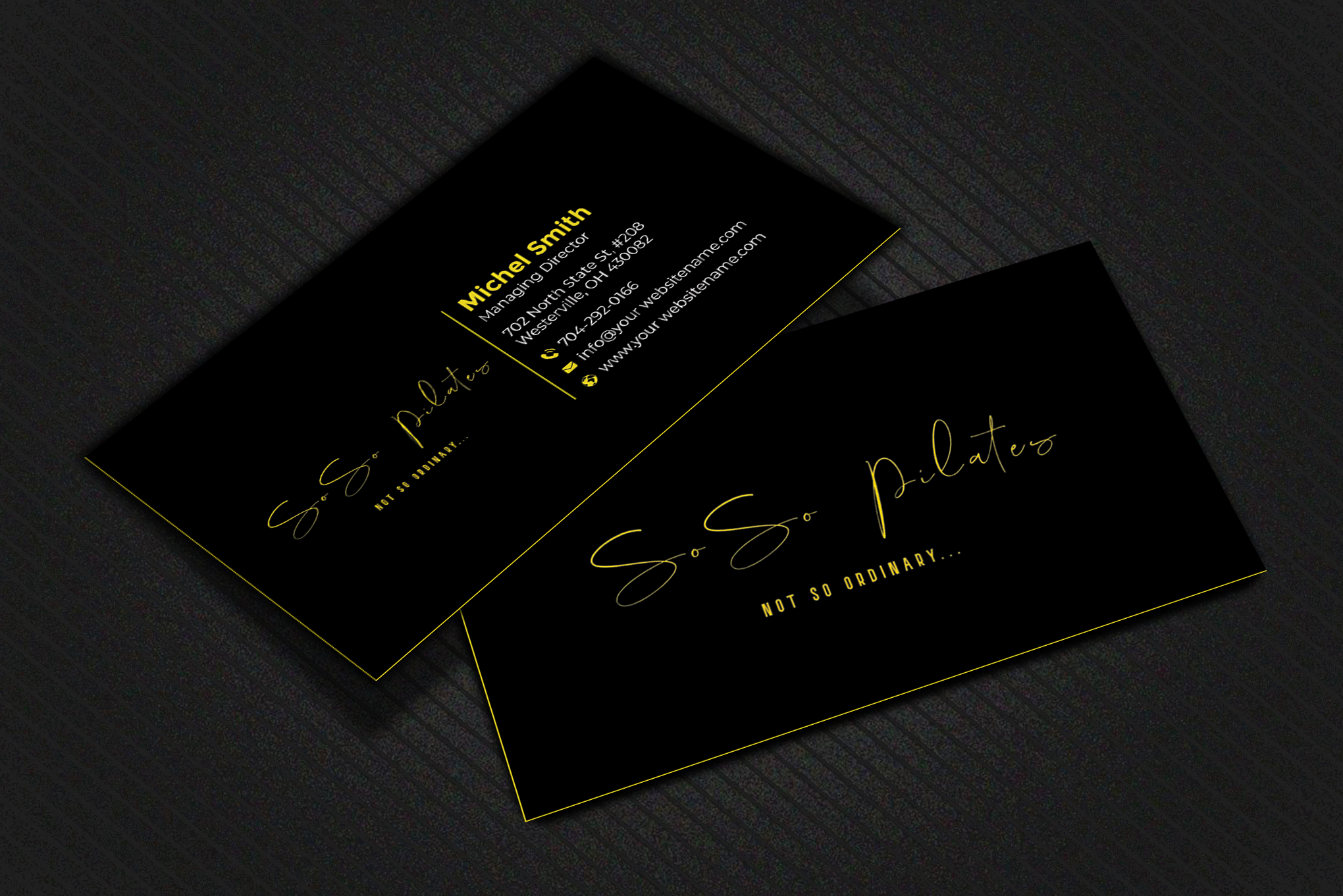 Business Card Design by Graphixpointt for SoSo Pilates | Design #34738878
