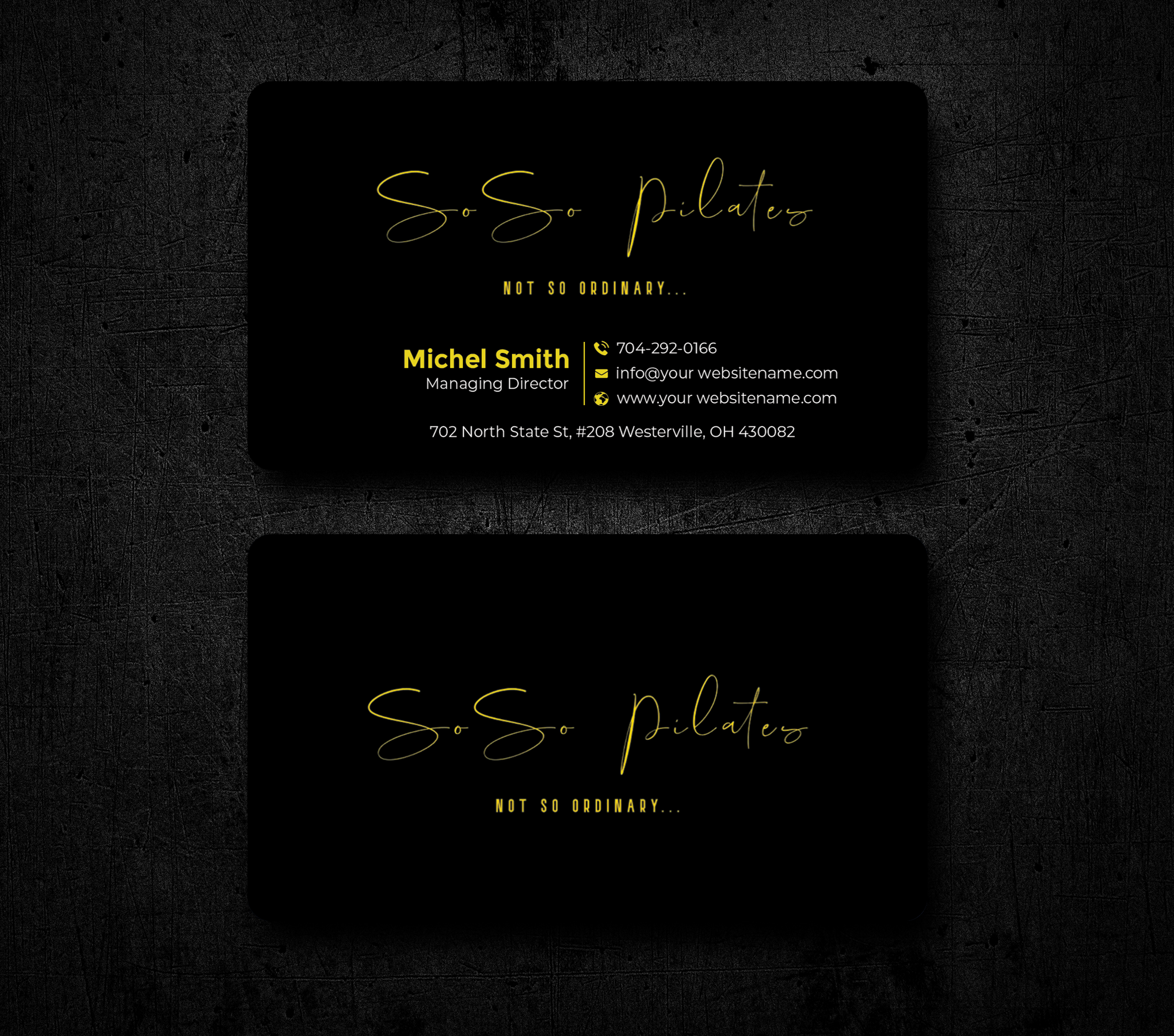 Diseño de Tarjeta de Presentación por Graphixpointt para SoSo Pilates | Diseño #34738916