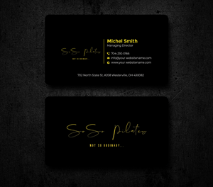 Business Card Design by Graphixpointt for SoSo Pilates | Design: #34738917