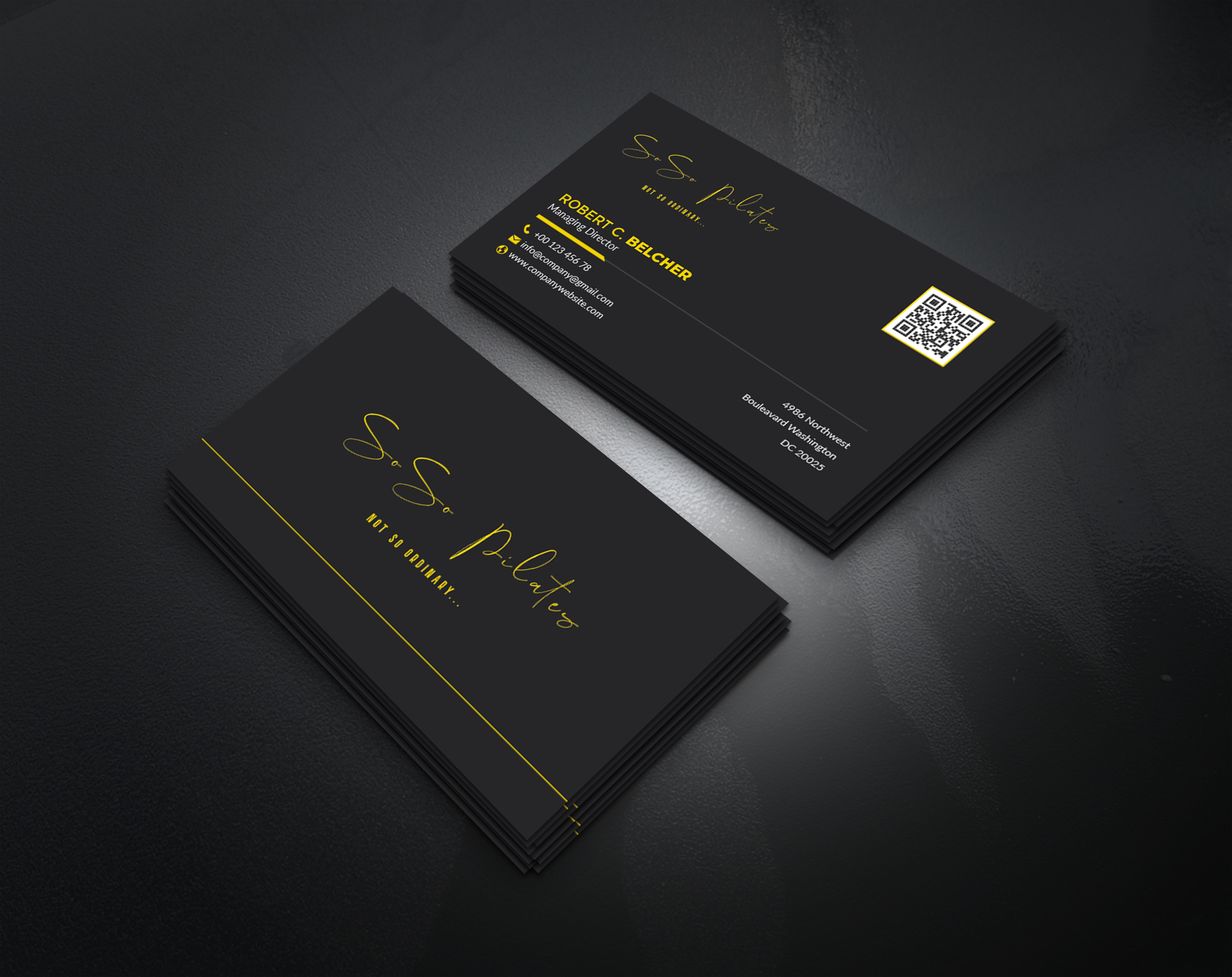 Business Card Design by artbitin for SoSo Pilates | Design #34736001