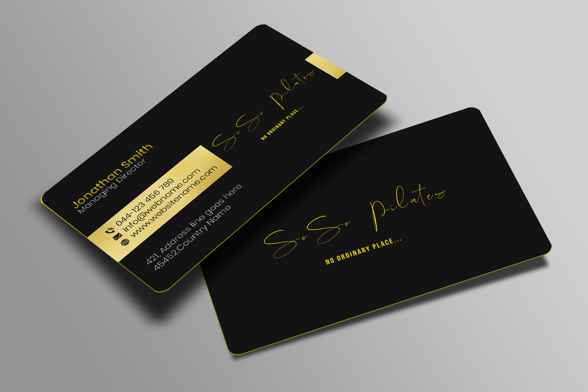 Visitenkarten-Design von Creations Box 2015 für SoSo Pilates | Design #34739774