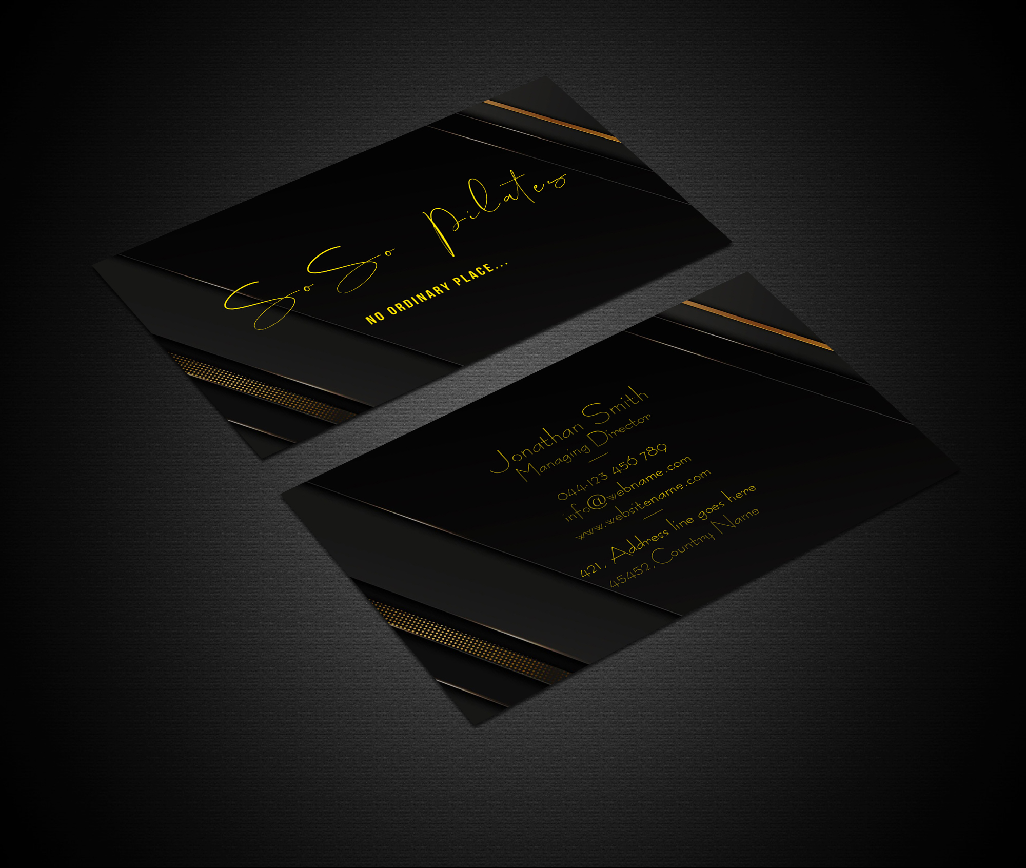 Visitenkarten-Design von Creations Box 2015 für SoSo Pilates | Design #34739776
