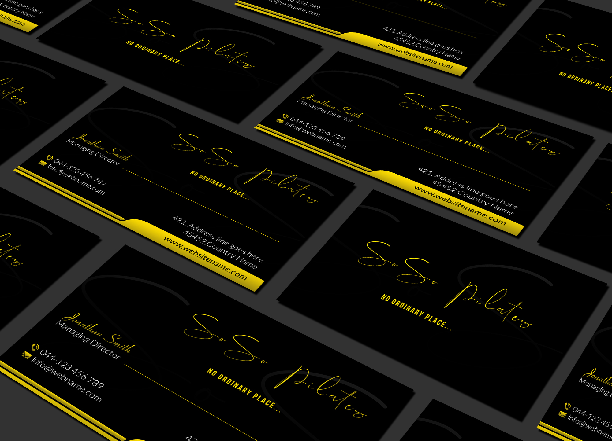 Visitenkarten-Design von Creations Box 2015 für SoSo Pilates | Design #34739778