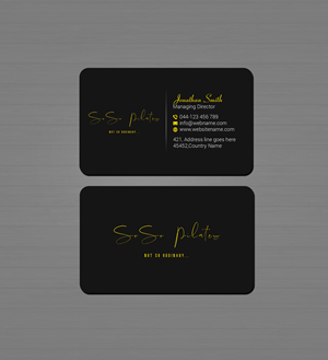 Design de Carte de Visite par Creations Box 2015 pour SoSo Pilates | Design : #34739779