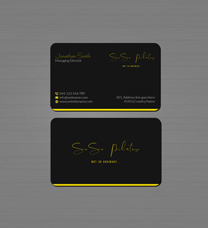 Design de Carte de Visite par Creations Box 2015 pour SoSo Pilates | Design : #34739780