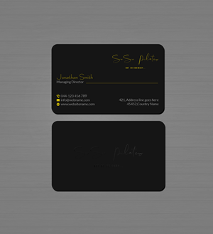 Design de Carte de Visite par Creations Box 2015 pour SoSo Pilates | Design : #34739785