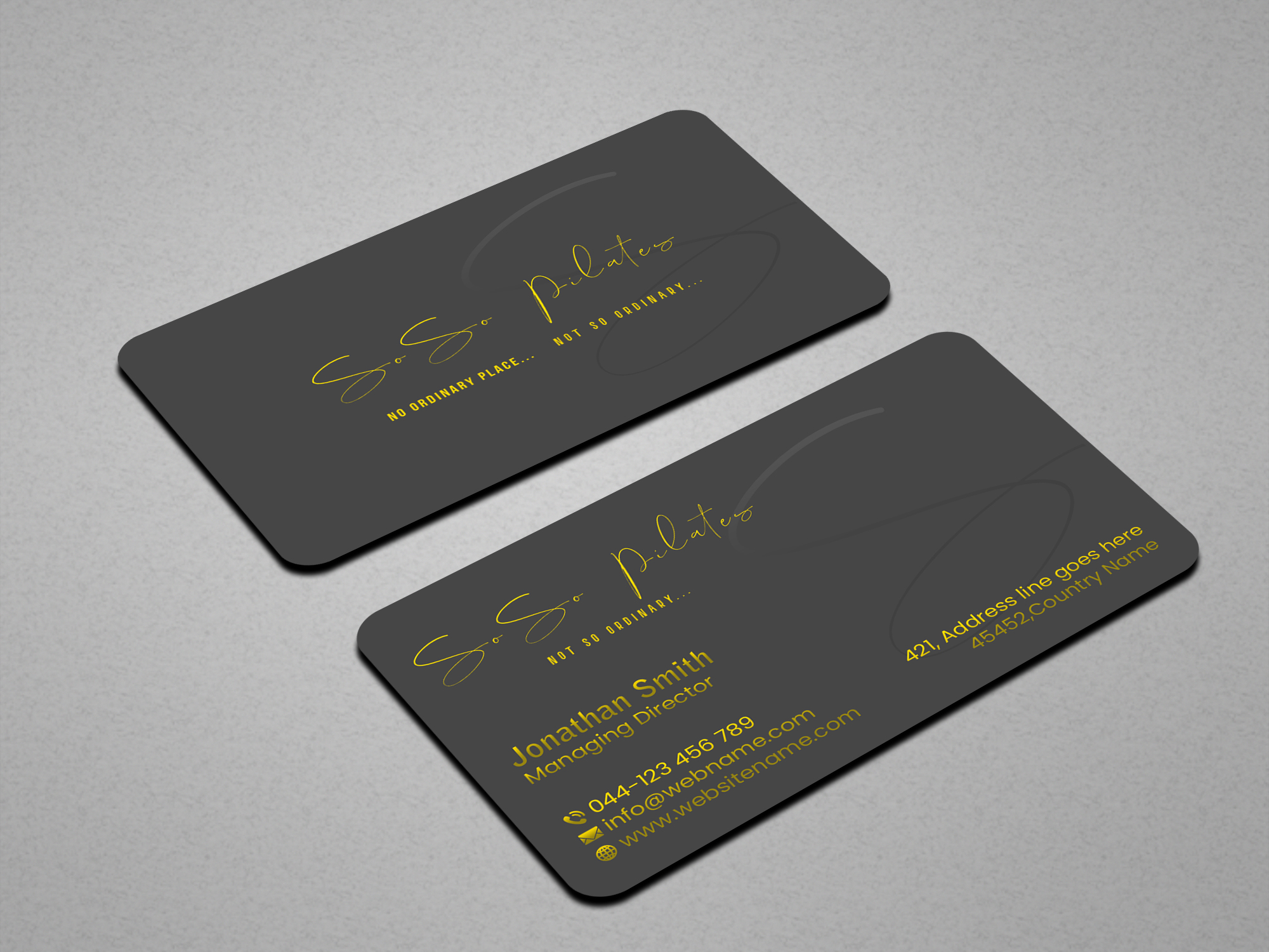 Visitenkarten-Design von Creations Box 2015 für SoSo Pilates | Design #34744749