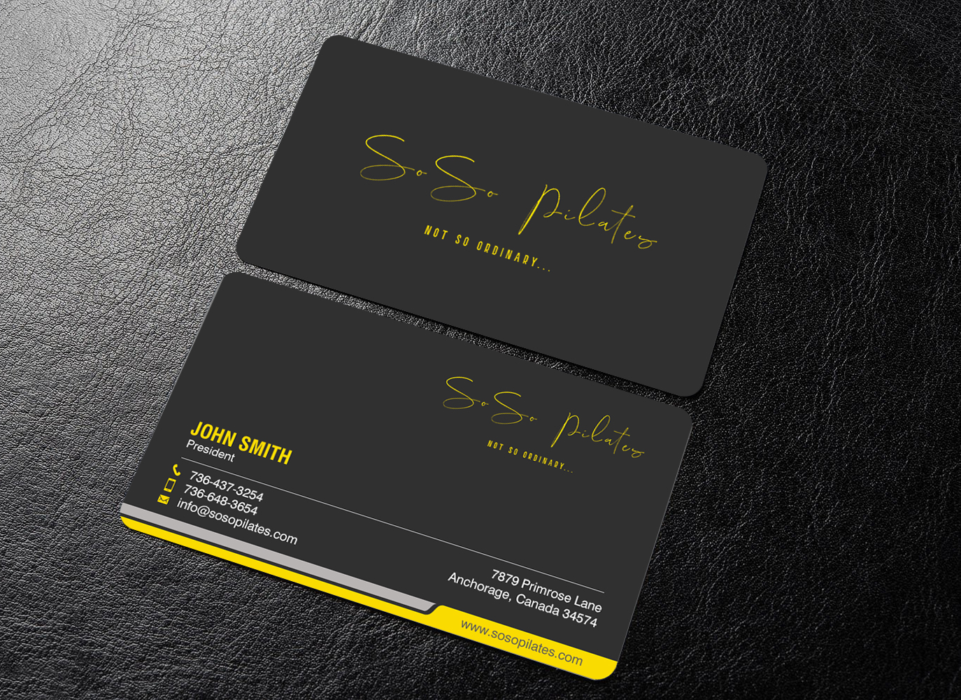 Business Card Design by chandrayaan.creative for SoSo Pilates | Design #34743017