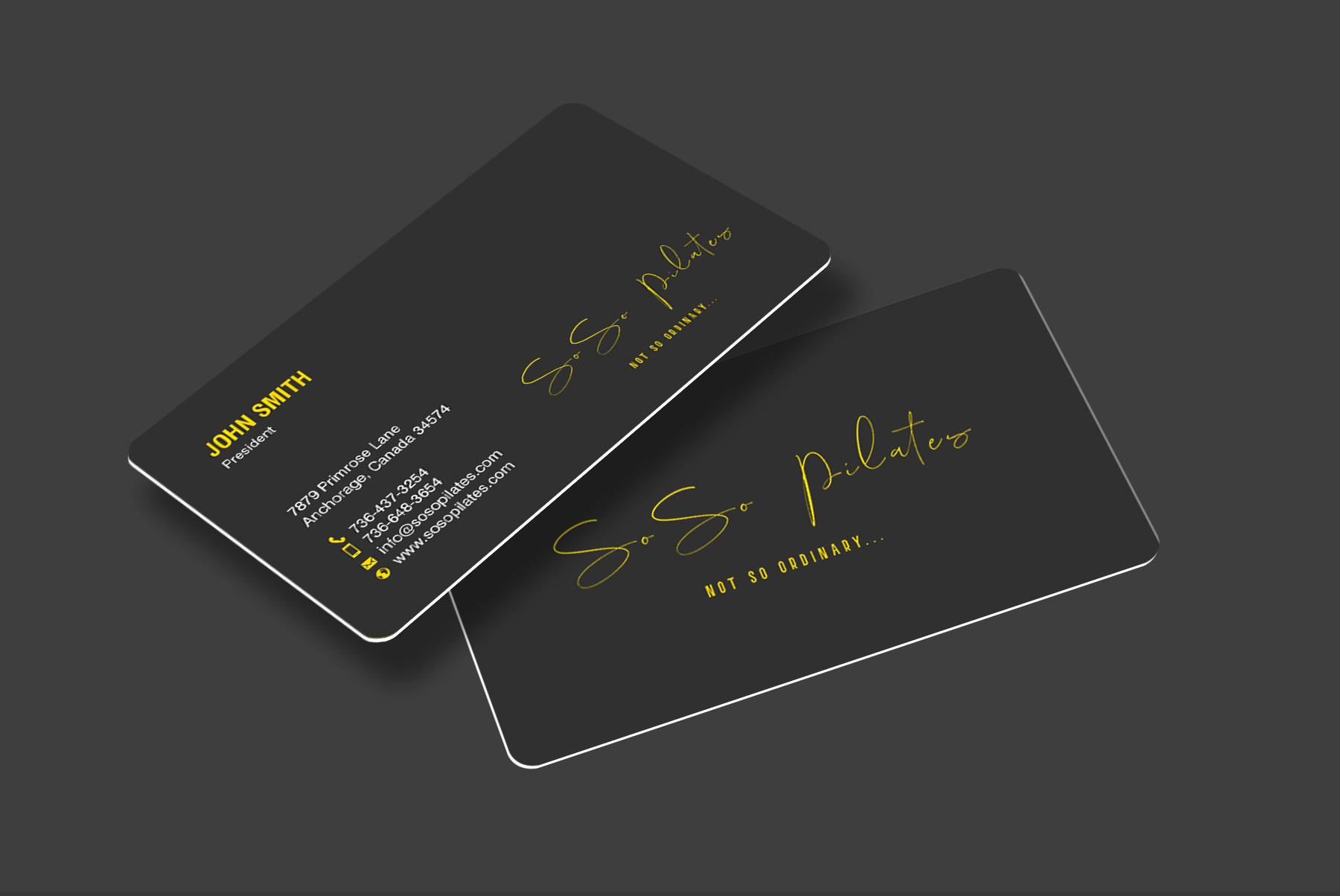 Business Card Design by chandrayaan.creative for SoSo Pilates | Design #34743022