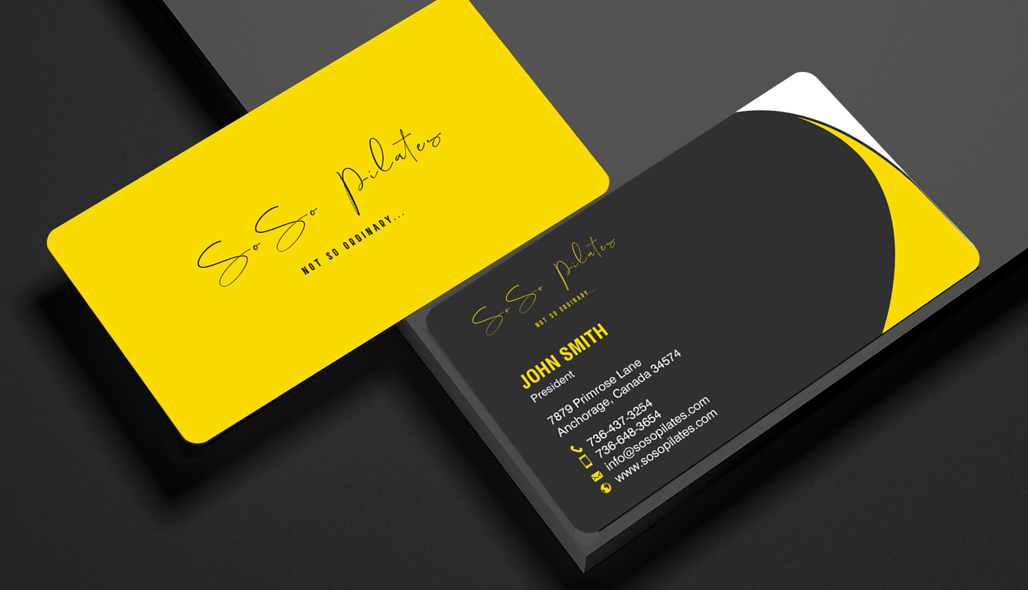 Design de Carte de Visite par chandrayaan.creative pour SoSo Pilates | Design #34743025