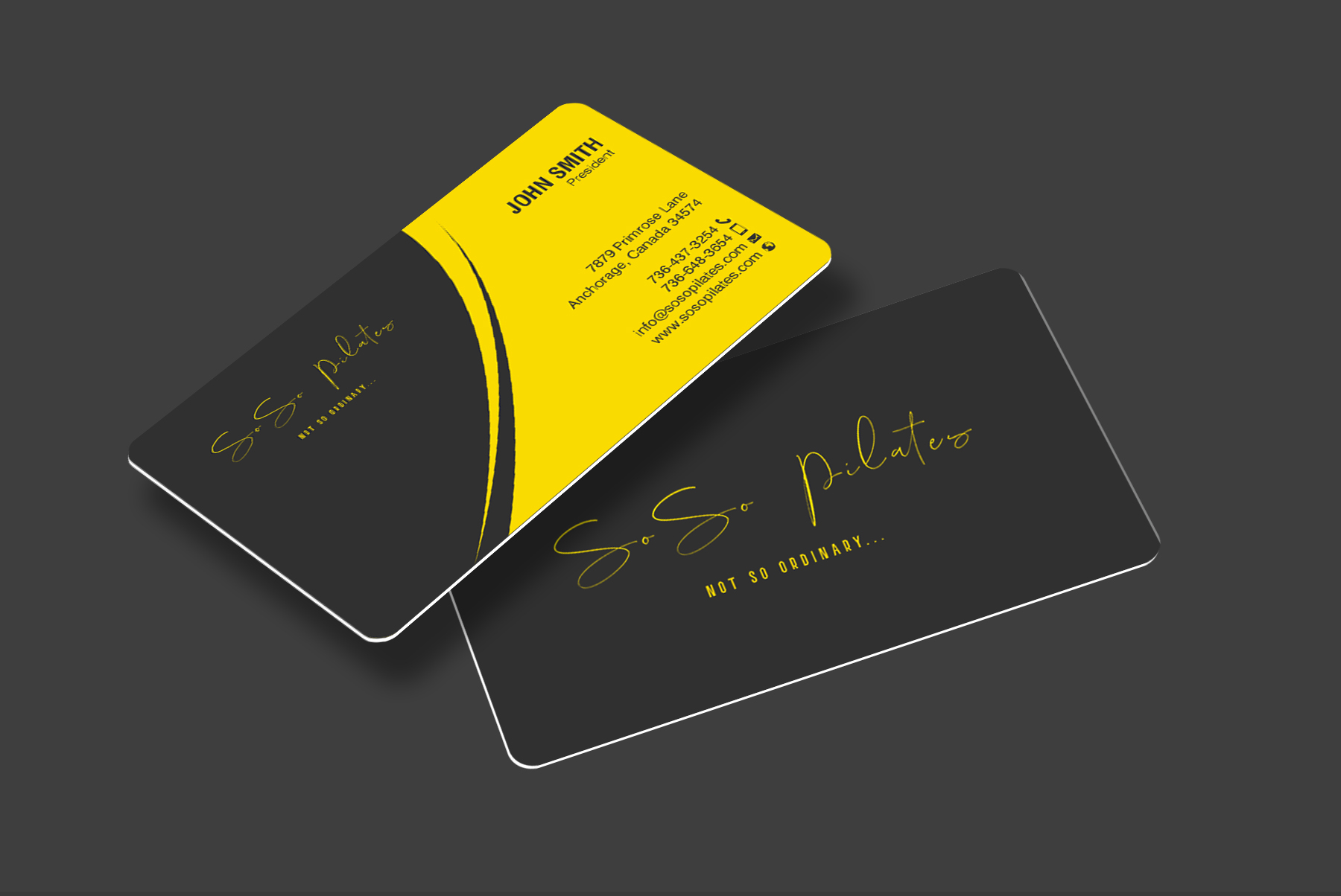 Business Card Design by chandrayaan.creative for SoSo Pilates | Design #34743030