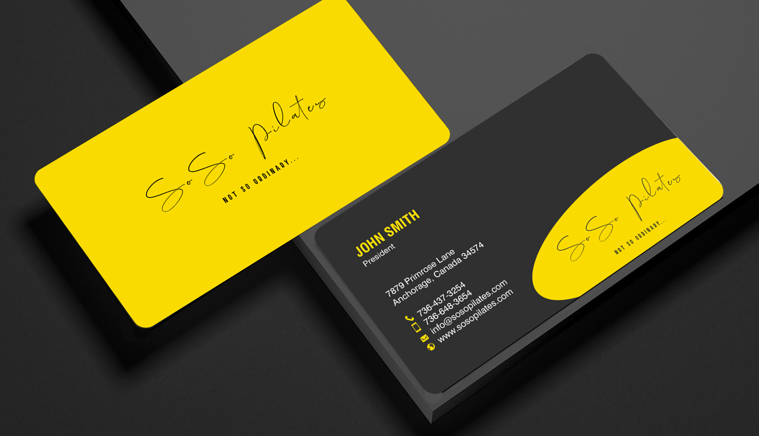 Business Card Design by chandrayaan.creative for SoSo Pilates | Design #34743031