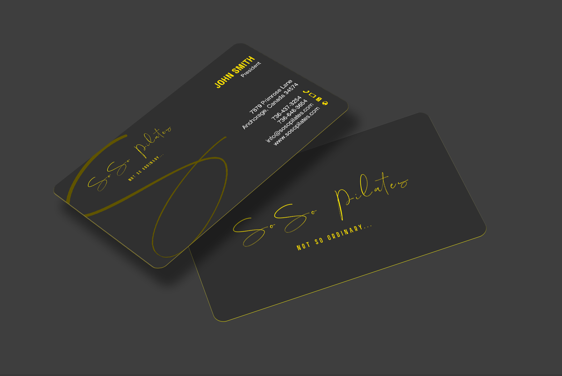 Design de Carte de Visite par chandrayaan.creative pour SoSo Pilates | Design #34743796