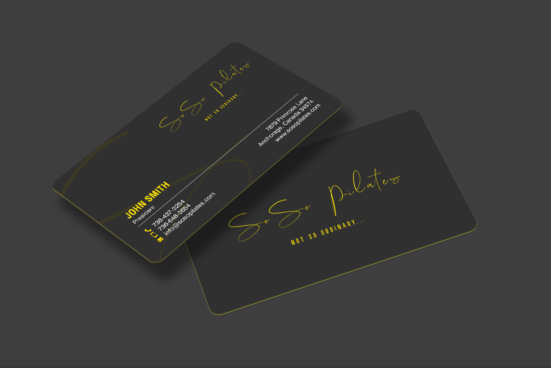 Design de Carte de Visite par chandrayaan.creative pour SoSo Pilates | Design #34743816