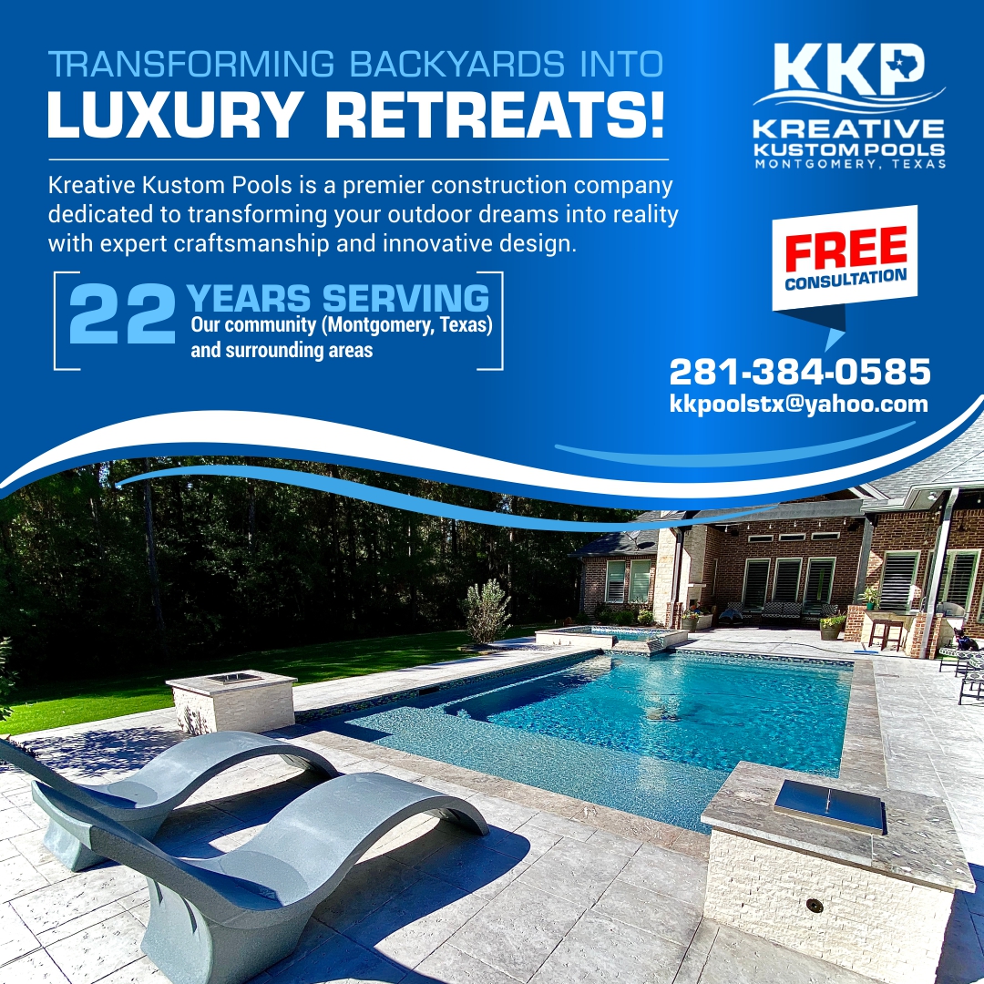 Facebook Design by Happy18 for Kreative Kustom Pools | Design #34758398