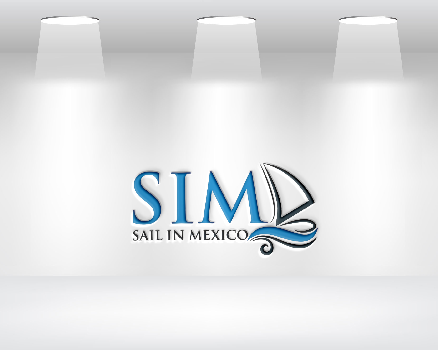 Diseño de Logo por Daniel Khan para Sail in Mexico Escuela Nautica | Diseño #34749552