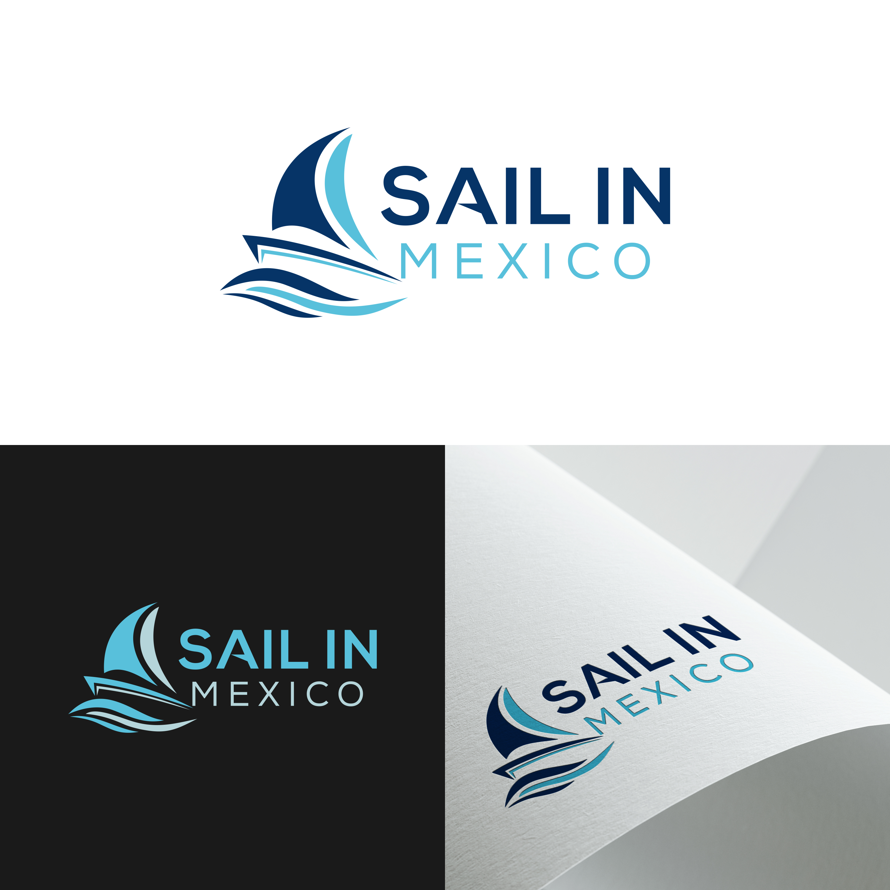 Logo Design by arillingga for Sail in Mexico Escuela Nautica | Design #34746960