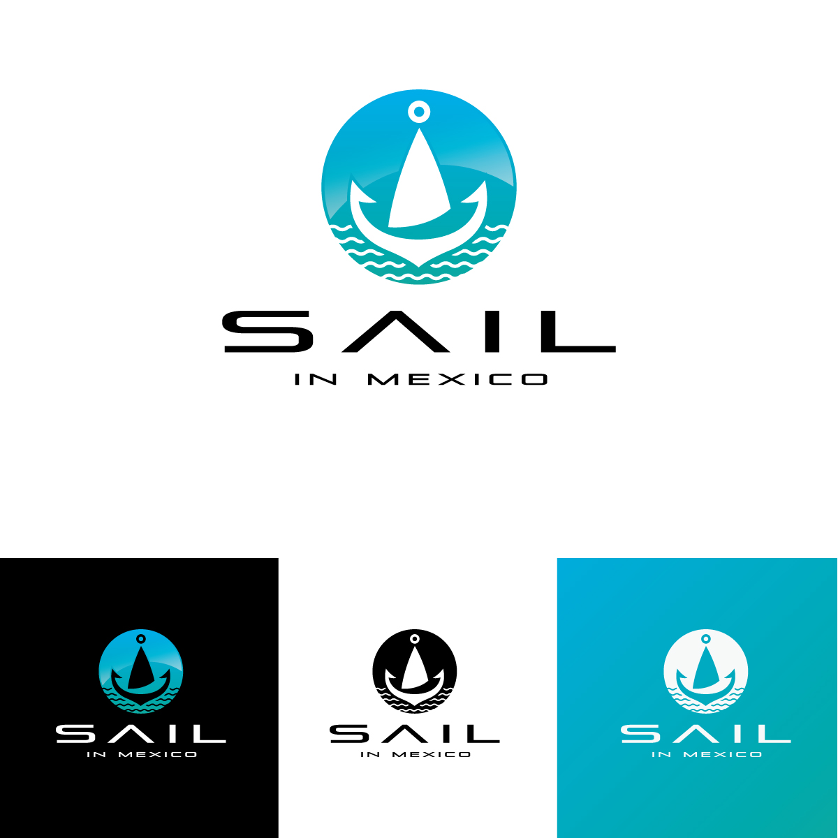 Diseño de Logo por Dhimant Maloo para Sail in Mexico Escuela Nautica | Diseño #34746787
