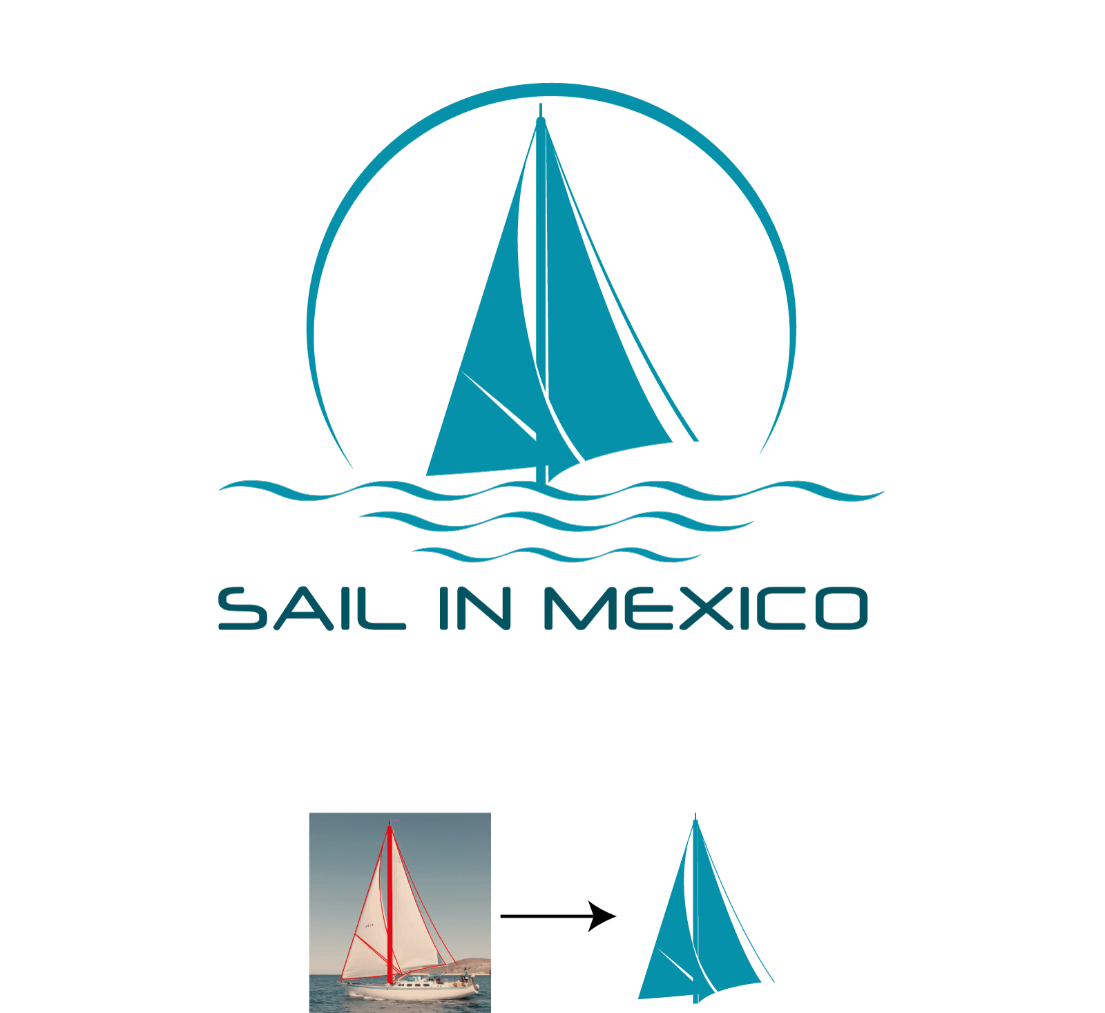 Design de Logo par Rubia@ pour Sail in Mexico Escuela Nautica | Design #34753331