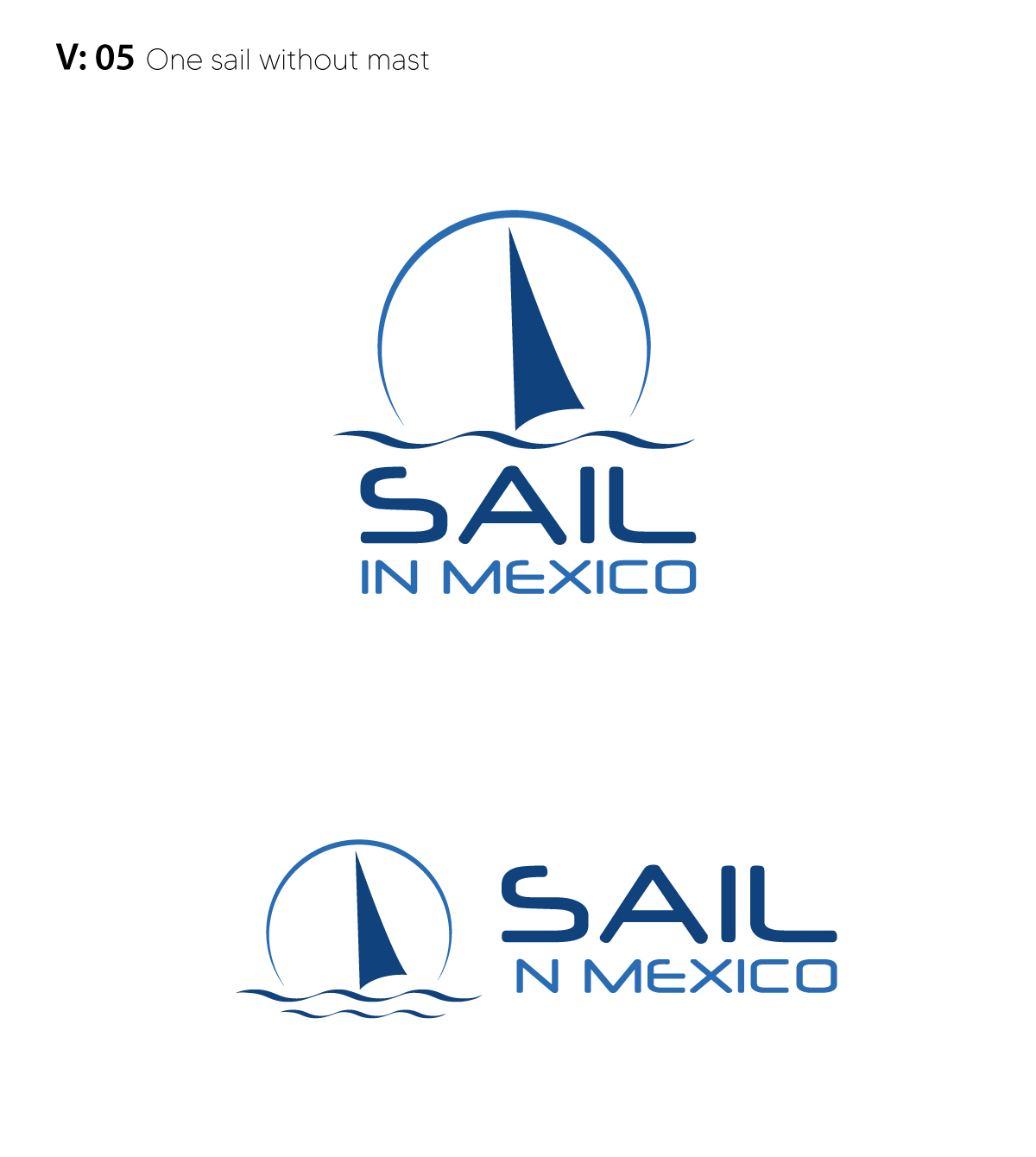 Logo Design by Rubia@ for Sail in Mexico Escuela Nautica | Design #34762187