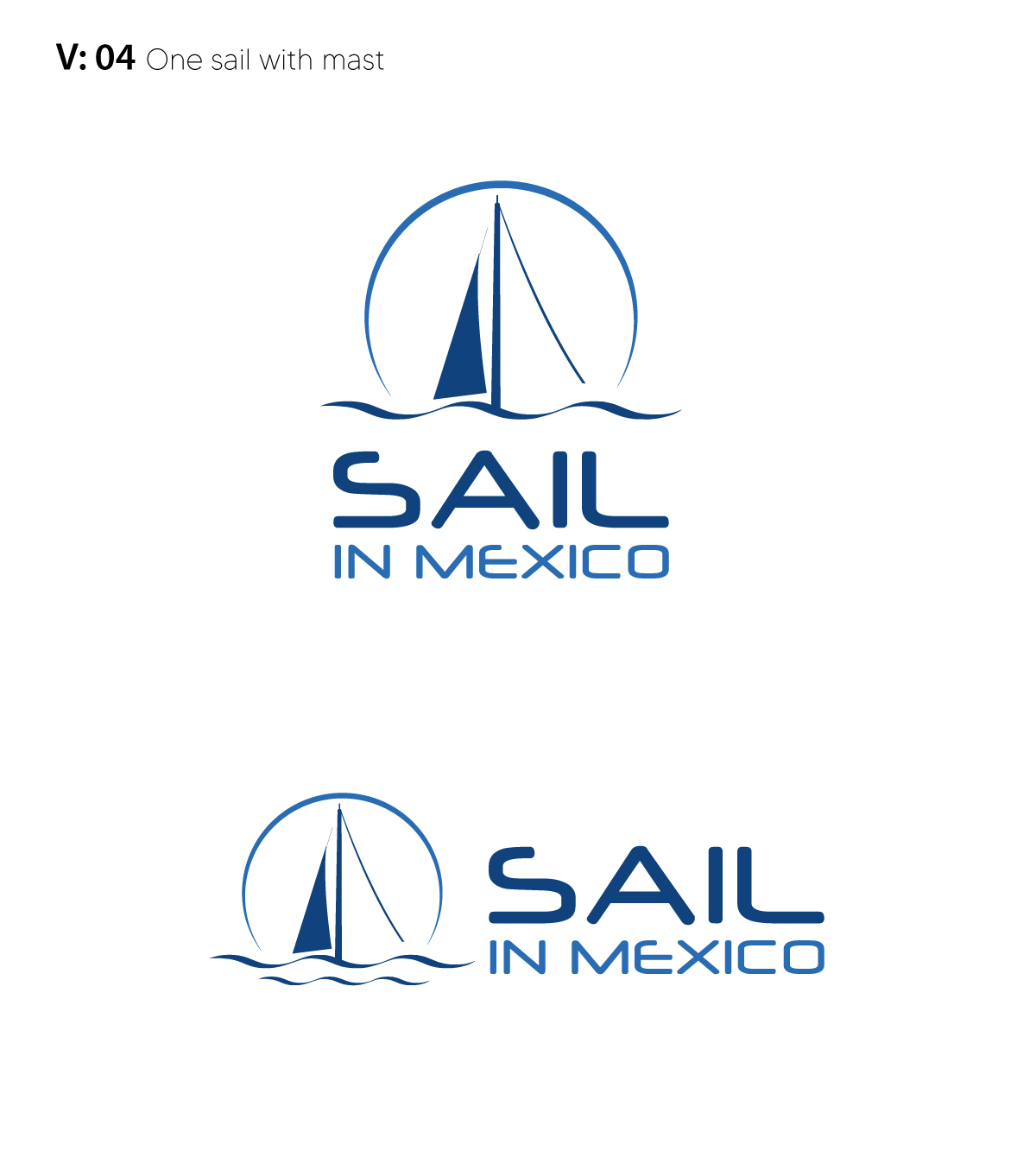 Logo Design by Rubia@ for Sail in Mexico Escuela Nautica | Design #34762188