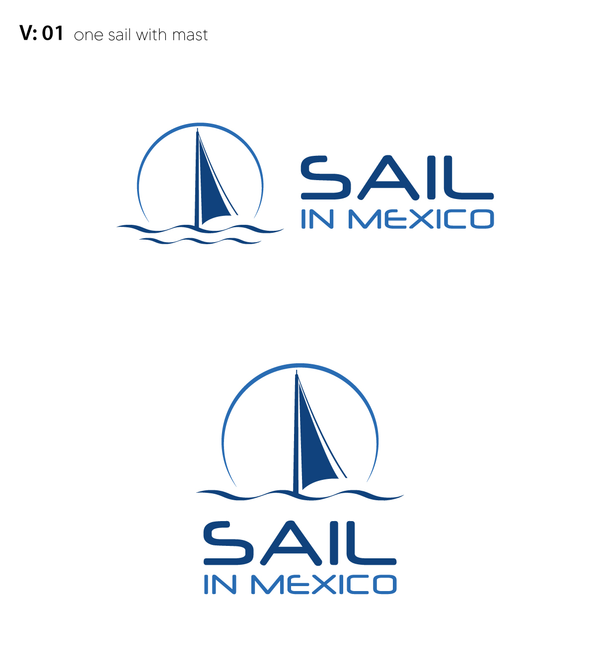 Logo Design by Rubia@ for Sail in Mexico Escuela Nautica | Design #34762190
