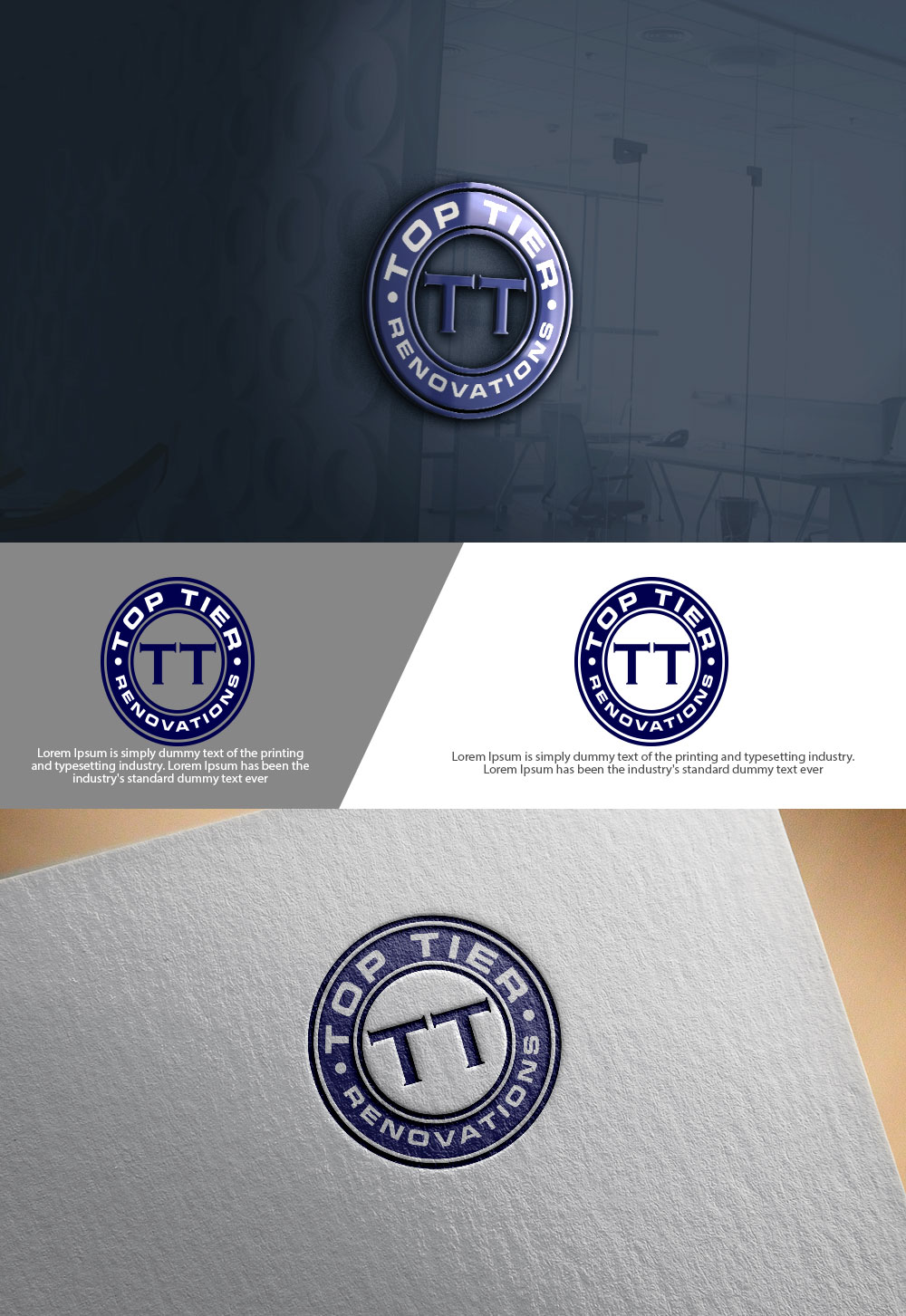 Logo Design by sulemani  creation for Top Tier Renovations, LLC | Design #34755381