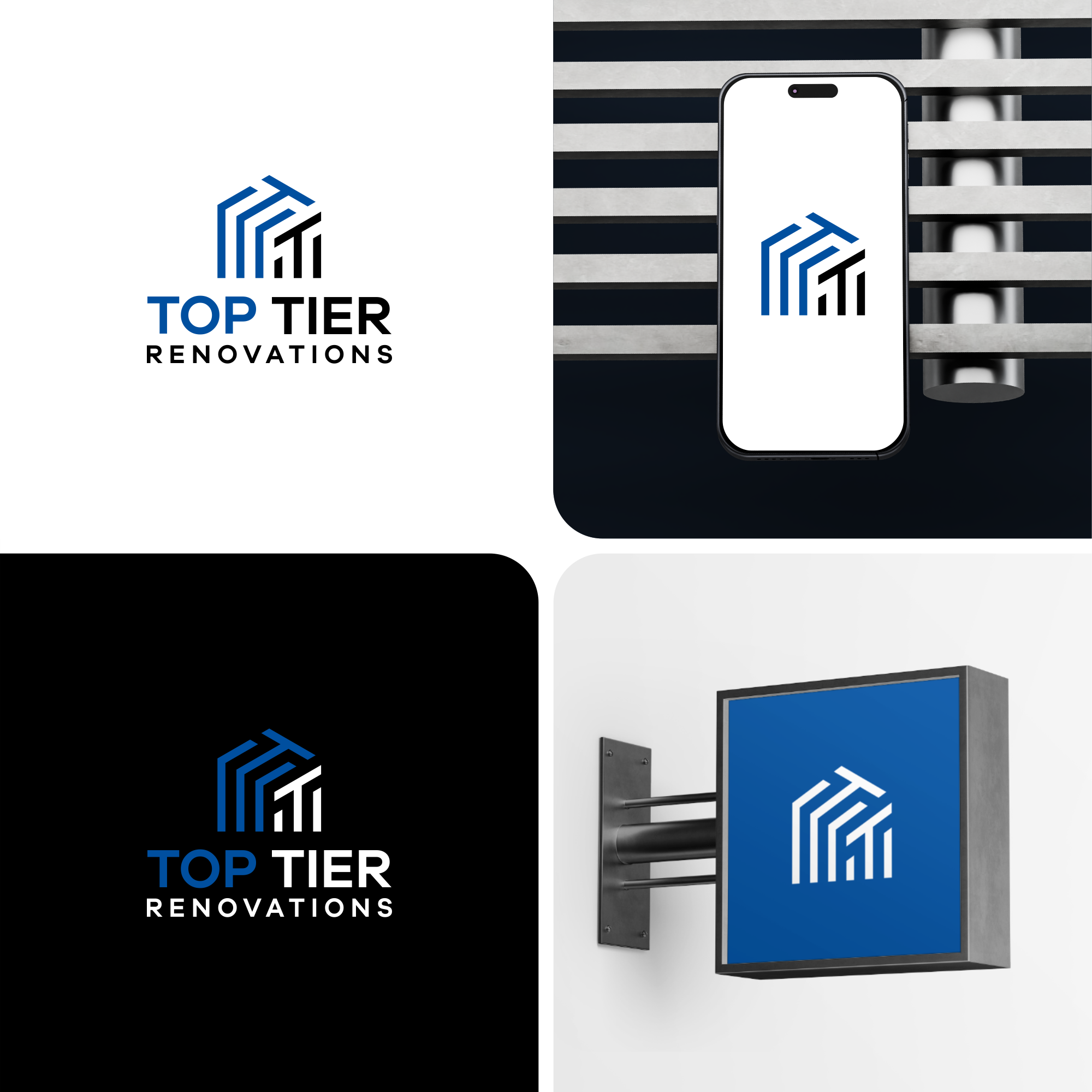 Logo Design by Royco for Top Tier Renovations, LLC | Design #34762714