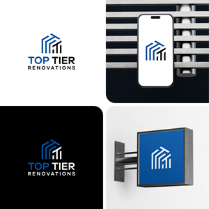Logo Design by Royco for Top Tier Renovations, LLC | Design: #34762714