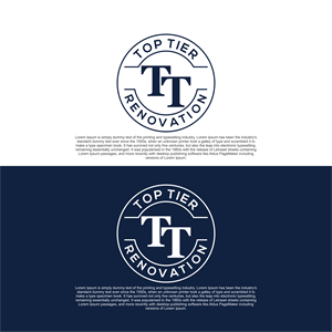 Logo Design by diego costa for Top Tier Renovations, LLC | Design: #34751426