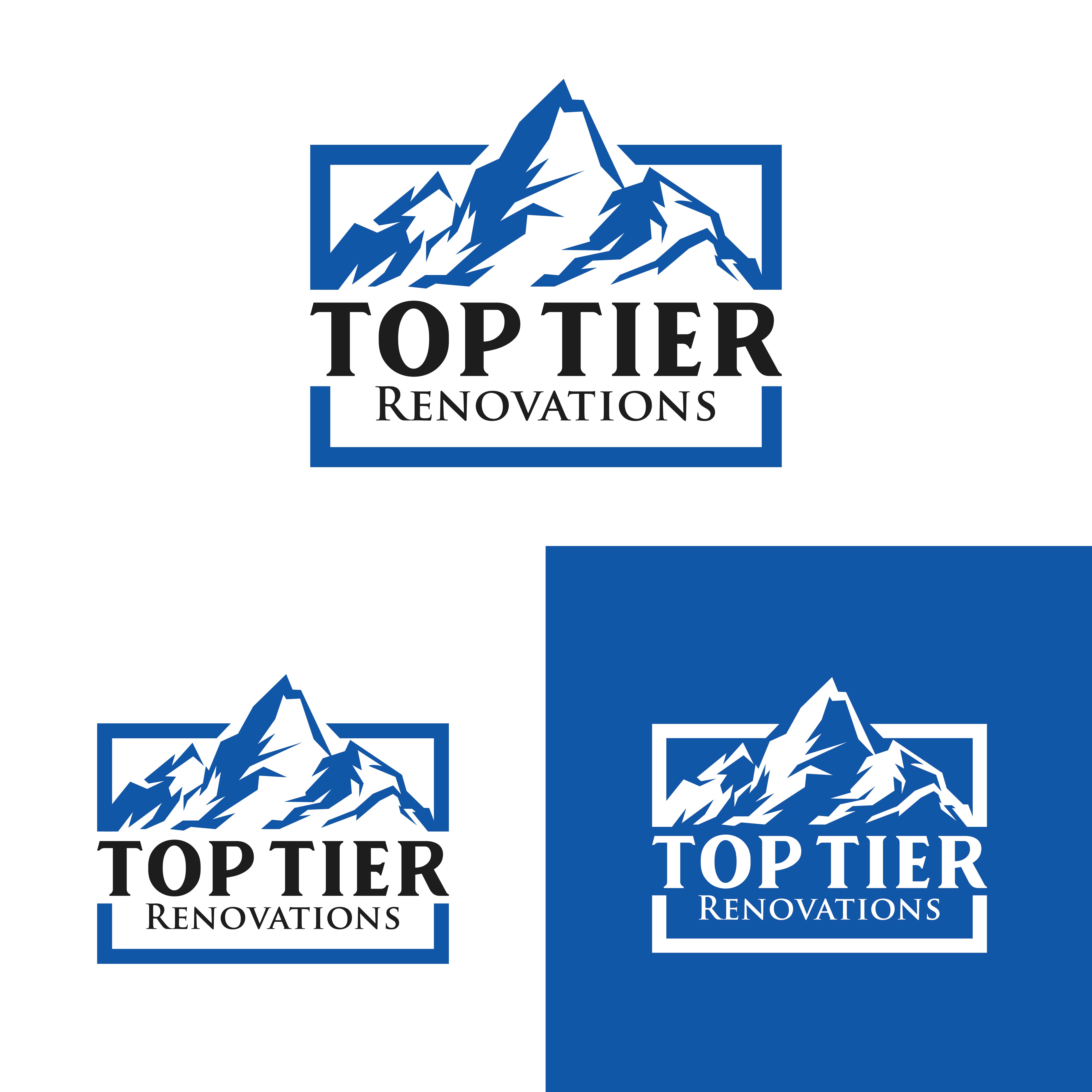 Logo Design by Logo Maker Zone for Top Tier Renovations, LLC | Design #34882143