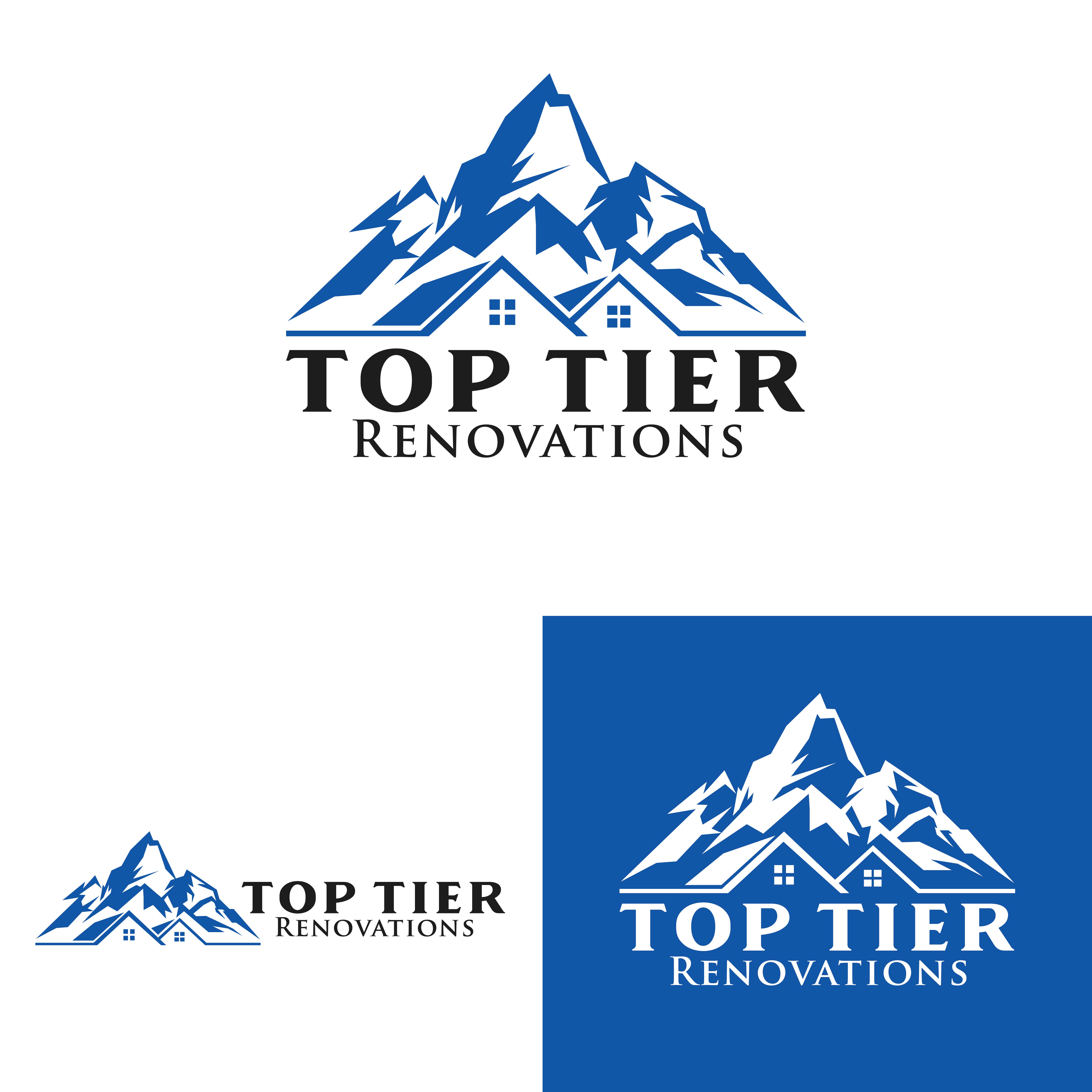 Logo Design by Logo Maker Zone for Top Tier Renovations, LLC | Design #34885216