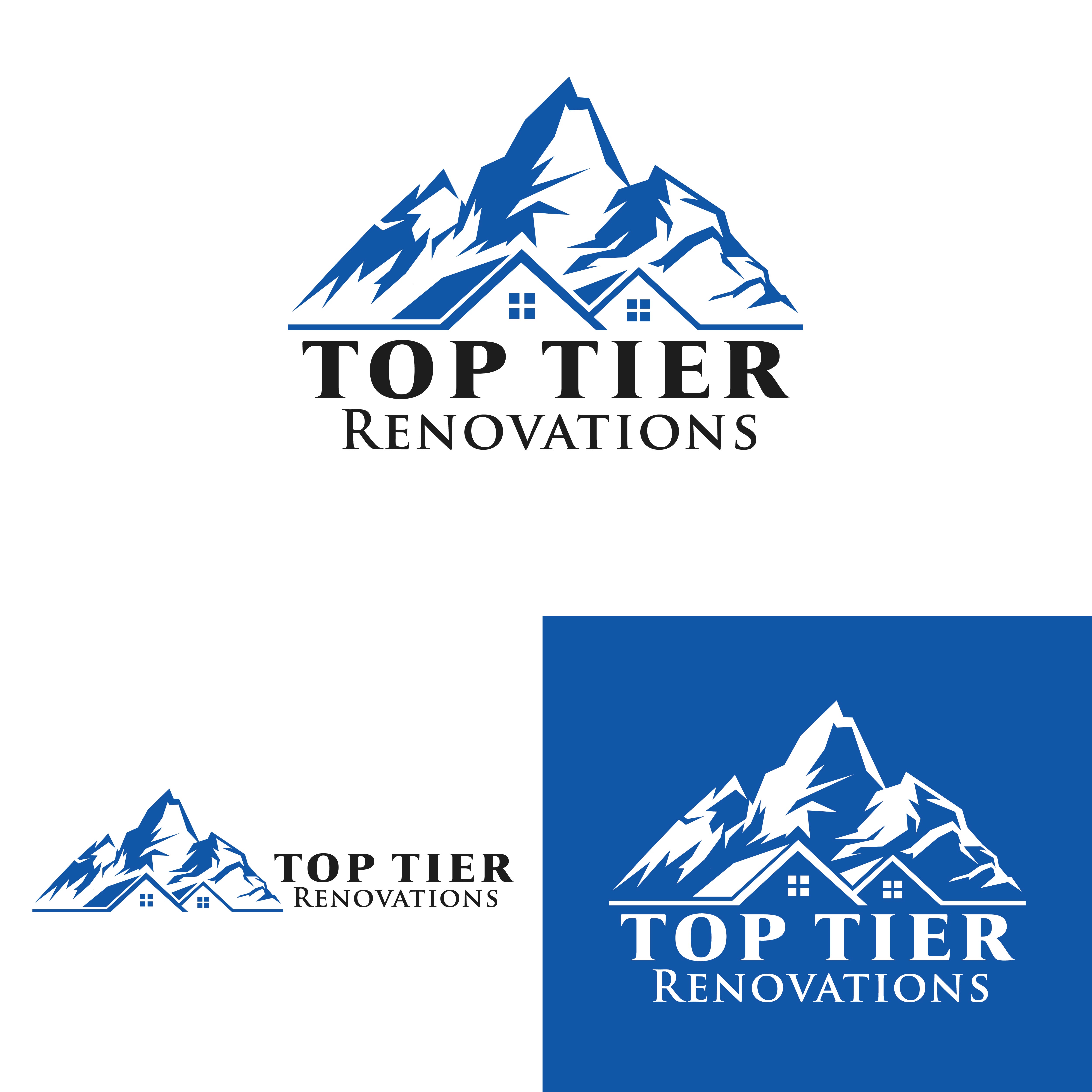Logo Design by Logo Maker Zone for Top Tier Renovations, LLC | Design #34888837