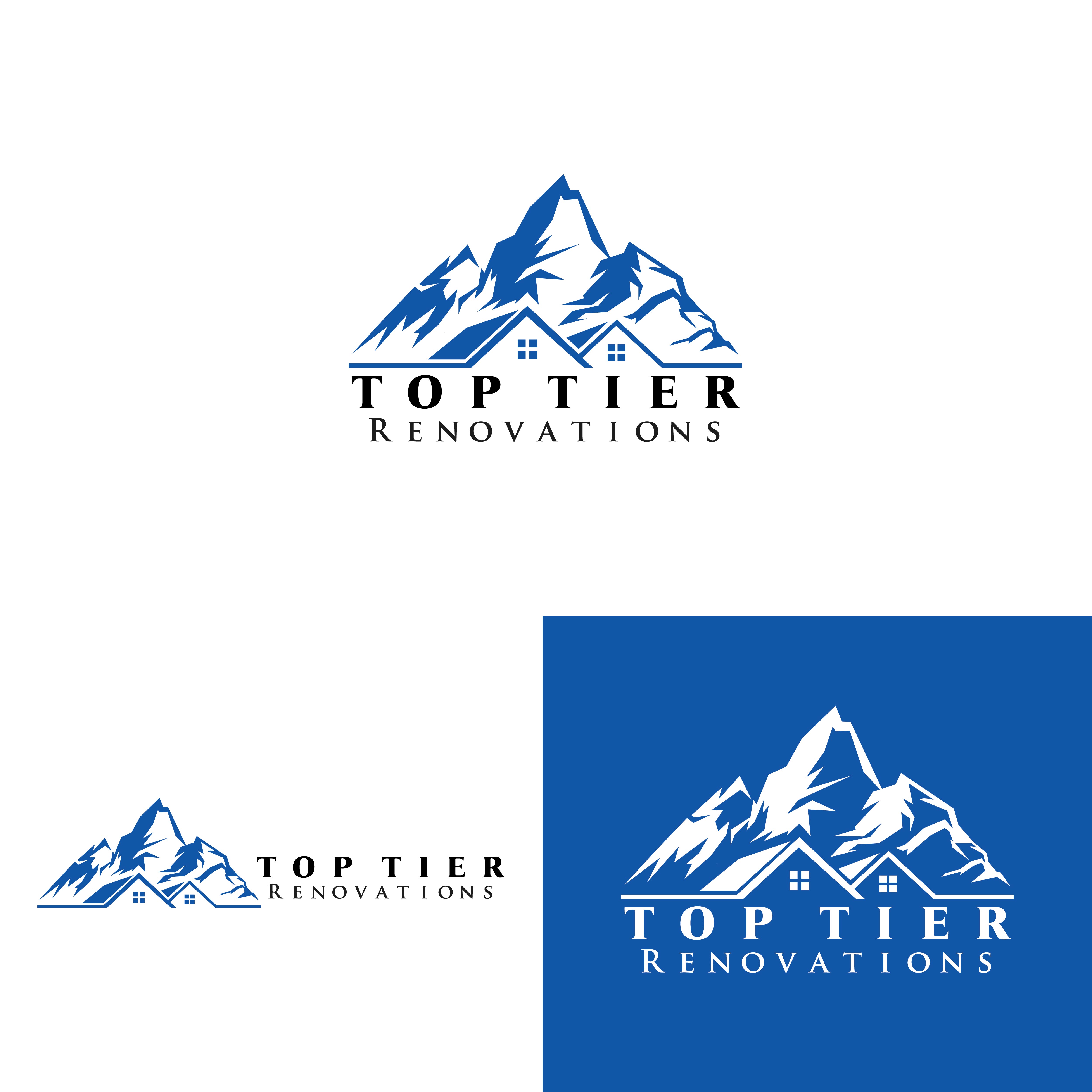 Logo Design by Logo Maker Zone for Top Tier Renovations, LLC | Design #34889231