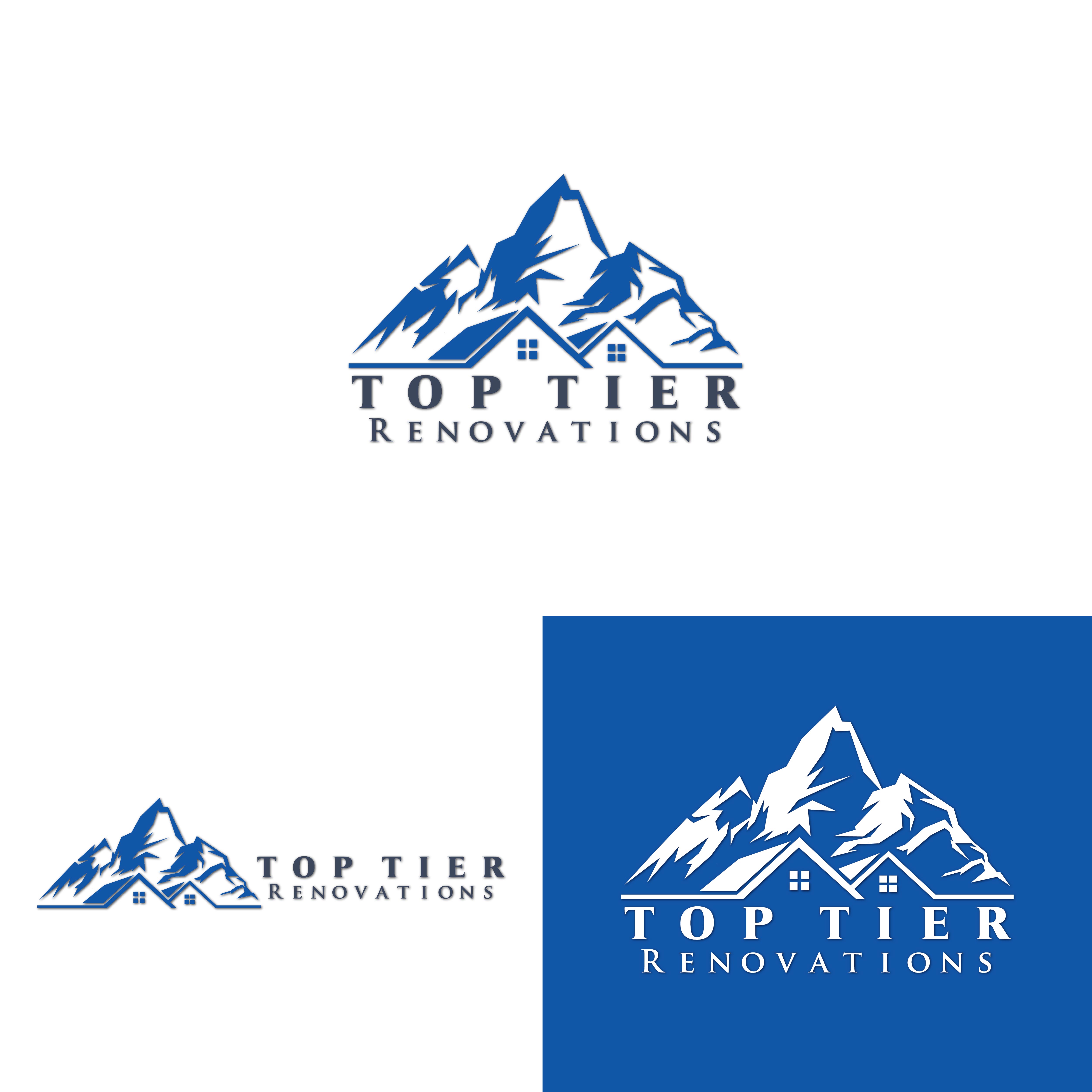 Logo Design by Logo Maker Zone for Top Tier Renovations, LLC | Design #34897274