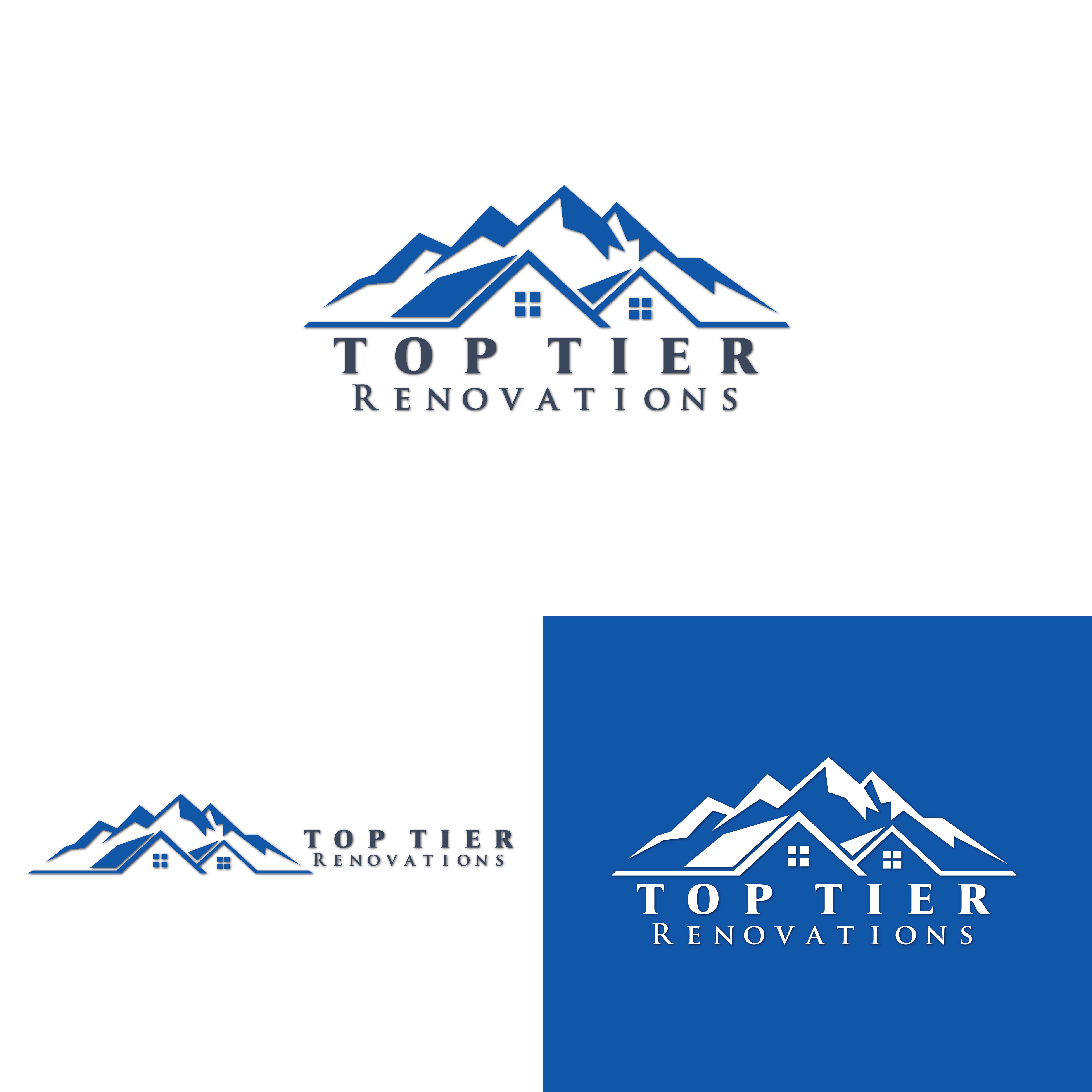 Logo Design by Logo Maker Zone for Top Tier Renovations, LLC | Design #34897281