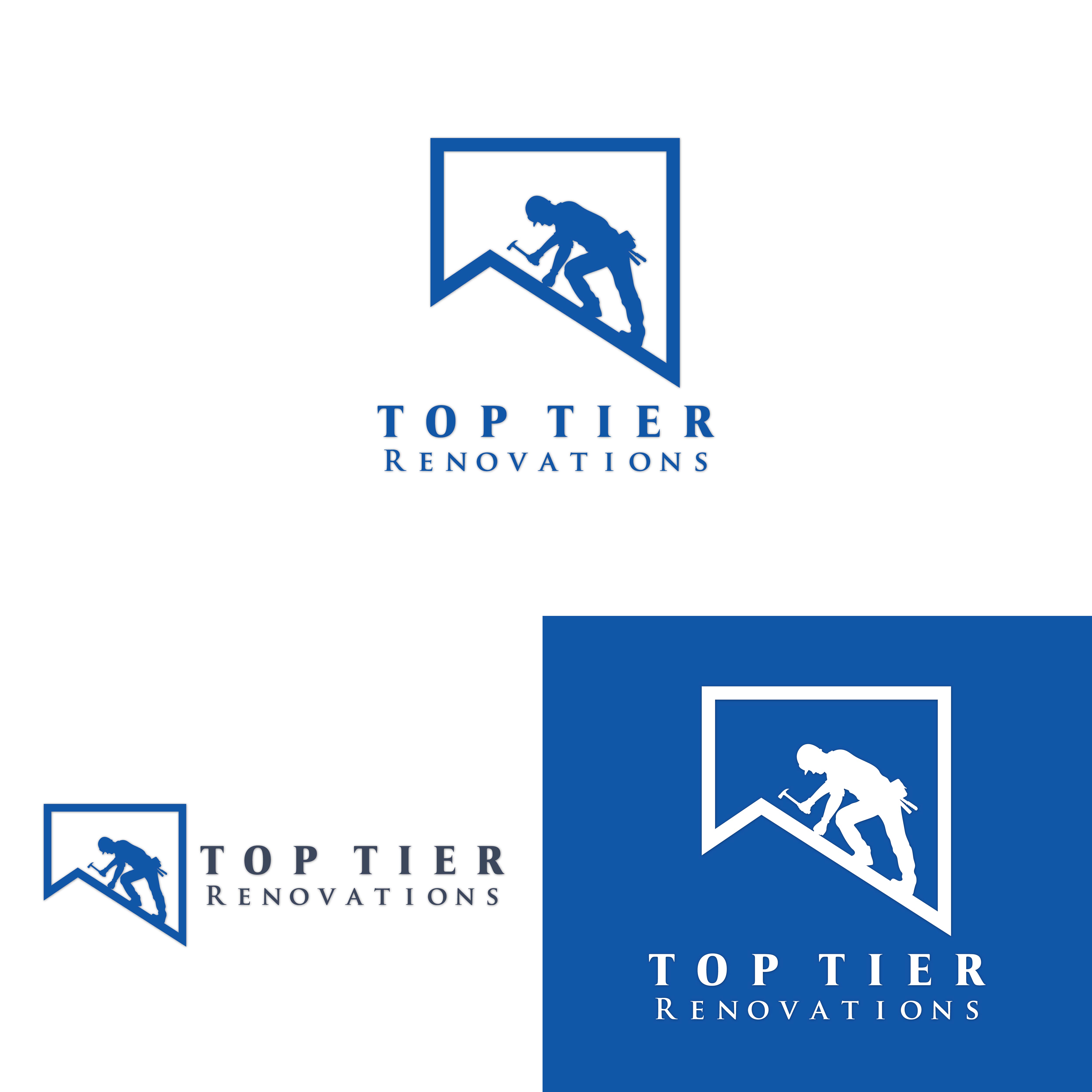 Logo Design by Logo Maker Zone for Top Tier Renovations, LLC | Design #34912070