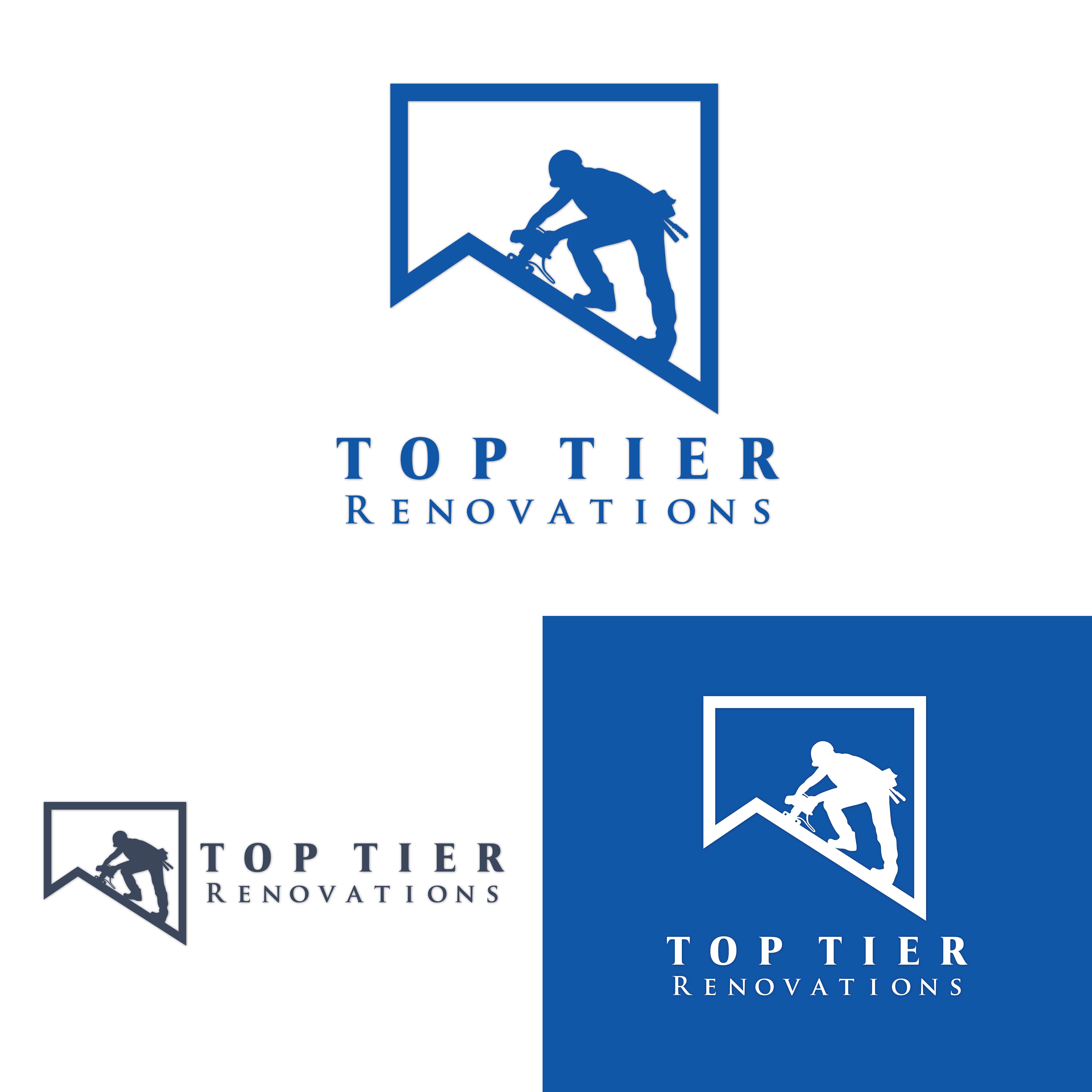 Logo Design by Logo Maker Zone for Top Tier Renovations, LLC | Design #34912461