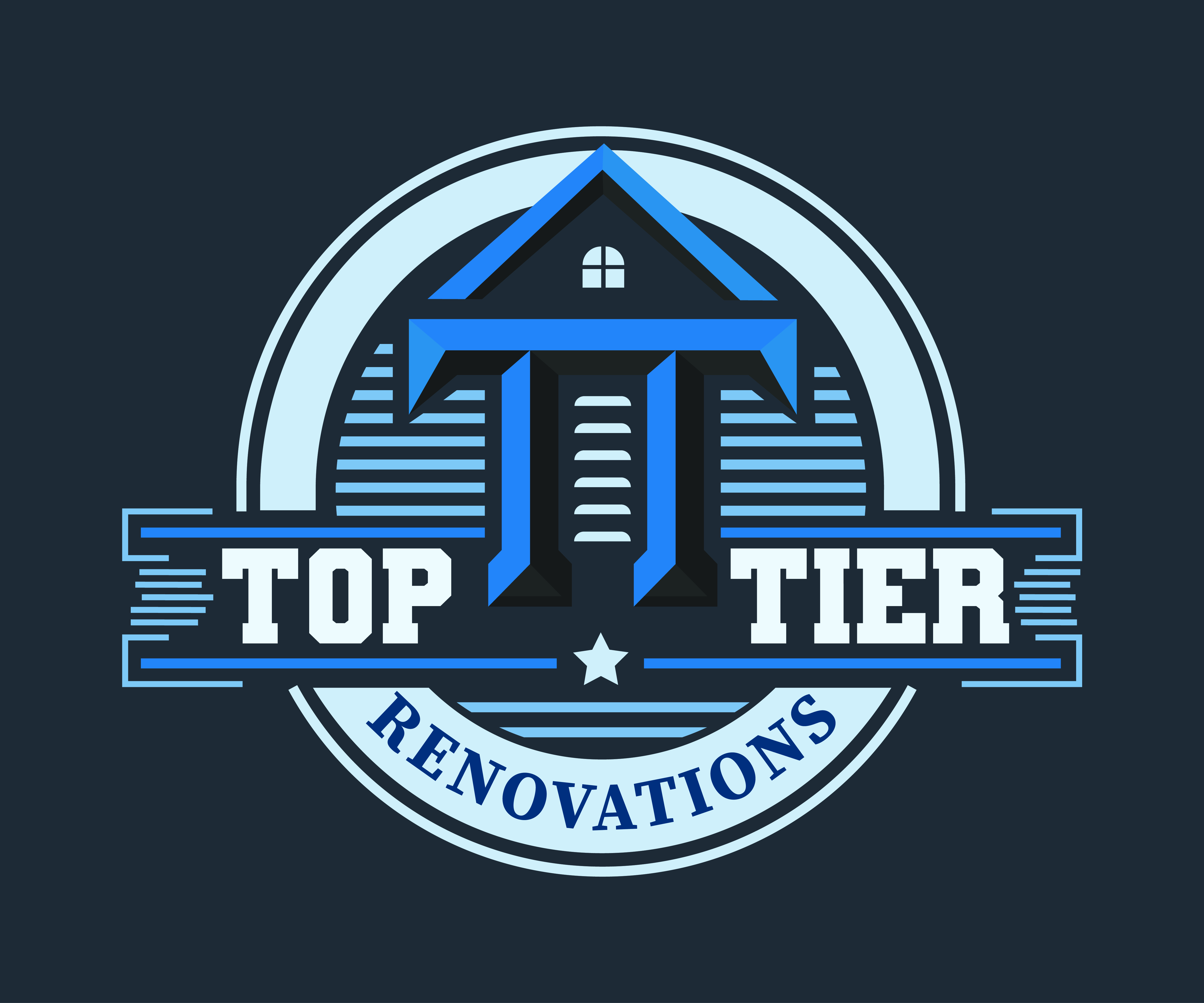 Logo Design by Shakib Ahmed T. for Top Tier Renovations, LLC | Design #34768498