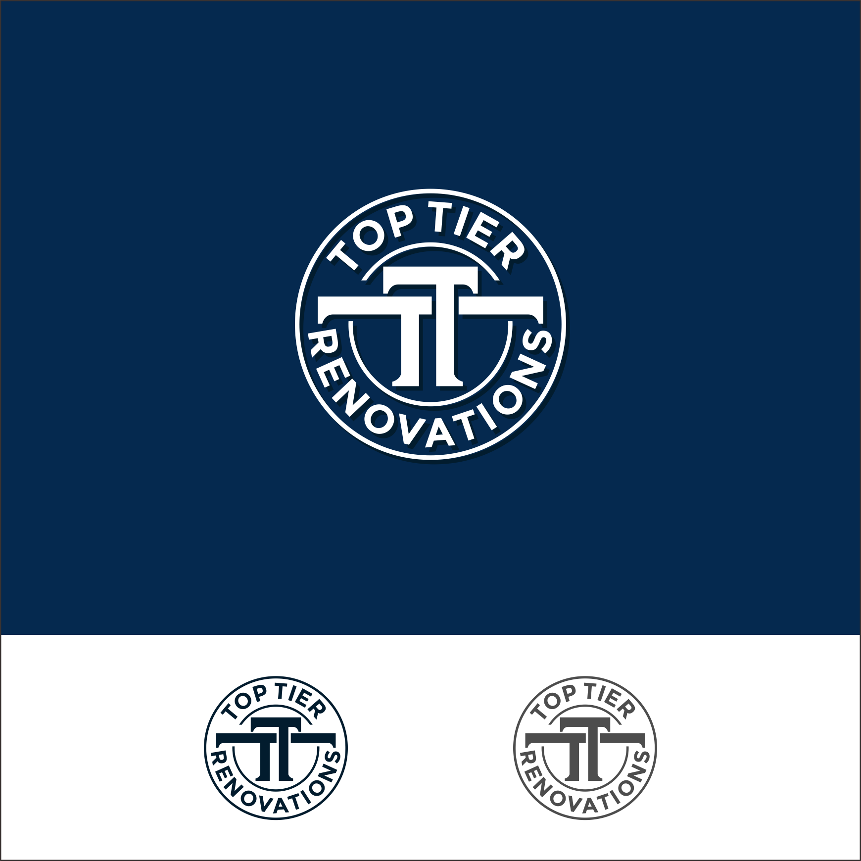 Logo Design by Arham Hidayat for Top Tier Renovations, LLC | Design #34781425