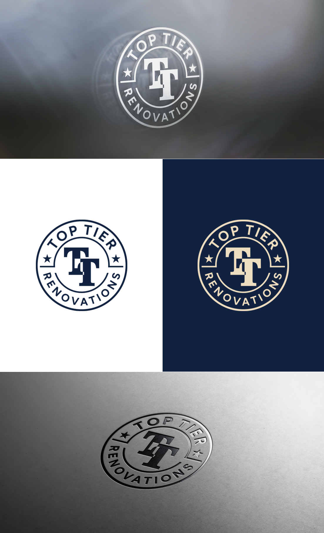 Logo Design by GLDesigns for Top Tier Renovations, LLC | Design #34752423