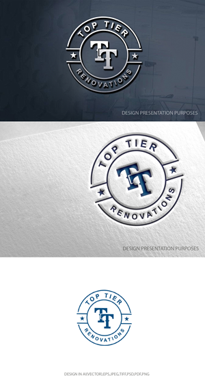 Logo Design by zebronicgraphic for Top Tier Renovations, LLC | Design: #34754684