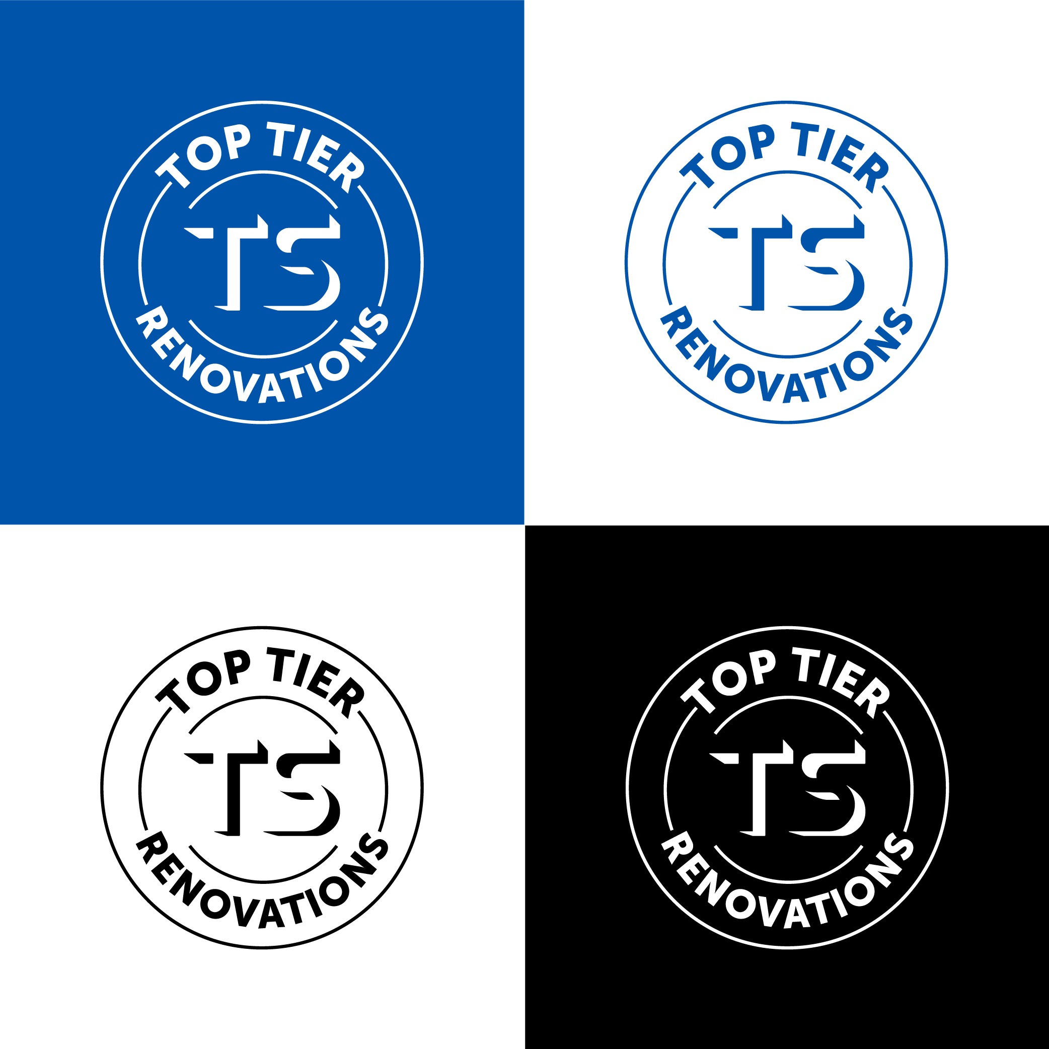 Logo Design by CrewType for Top Tier Renovations, LLC | Design #34759638