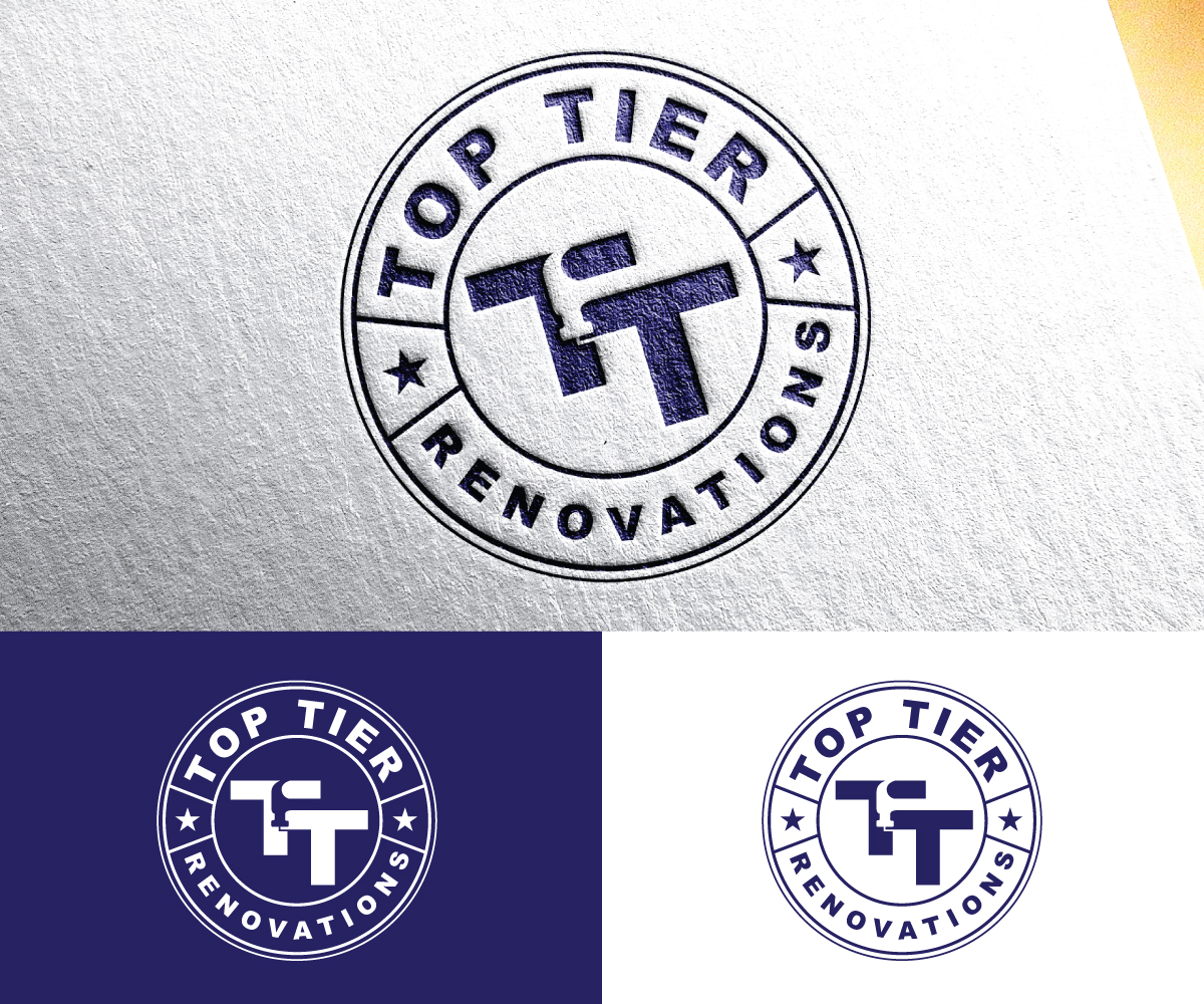 Logo Design by step forward 2 for Top Tier Renovations, LLC | Design #34765336
